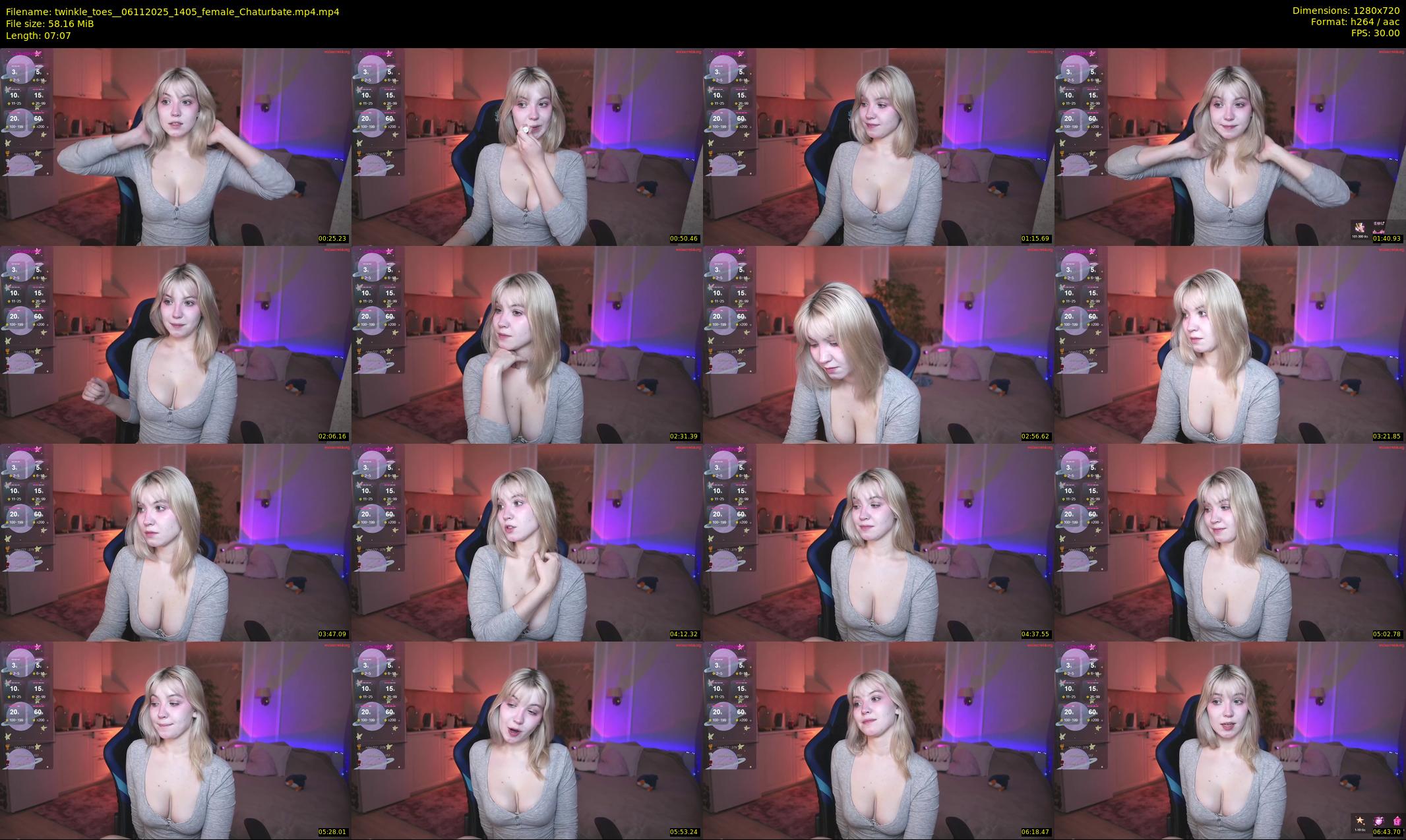 twinkle_toes_ — 8 minute Chaturbate female cam show recording, 720p, Nov 6, 2025