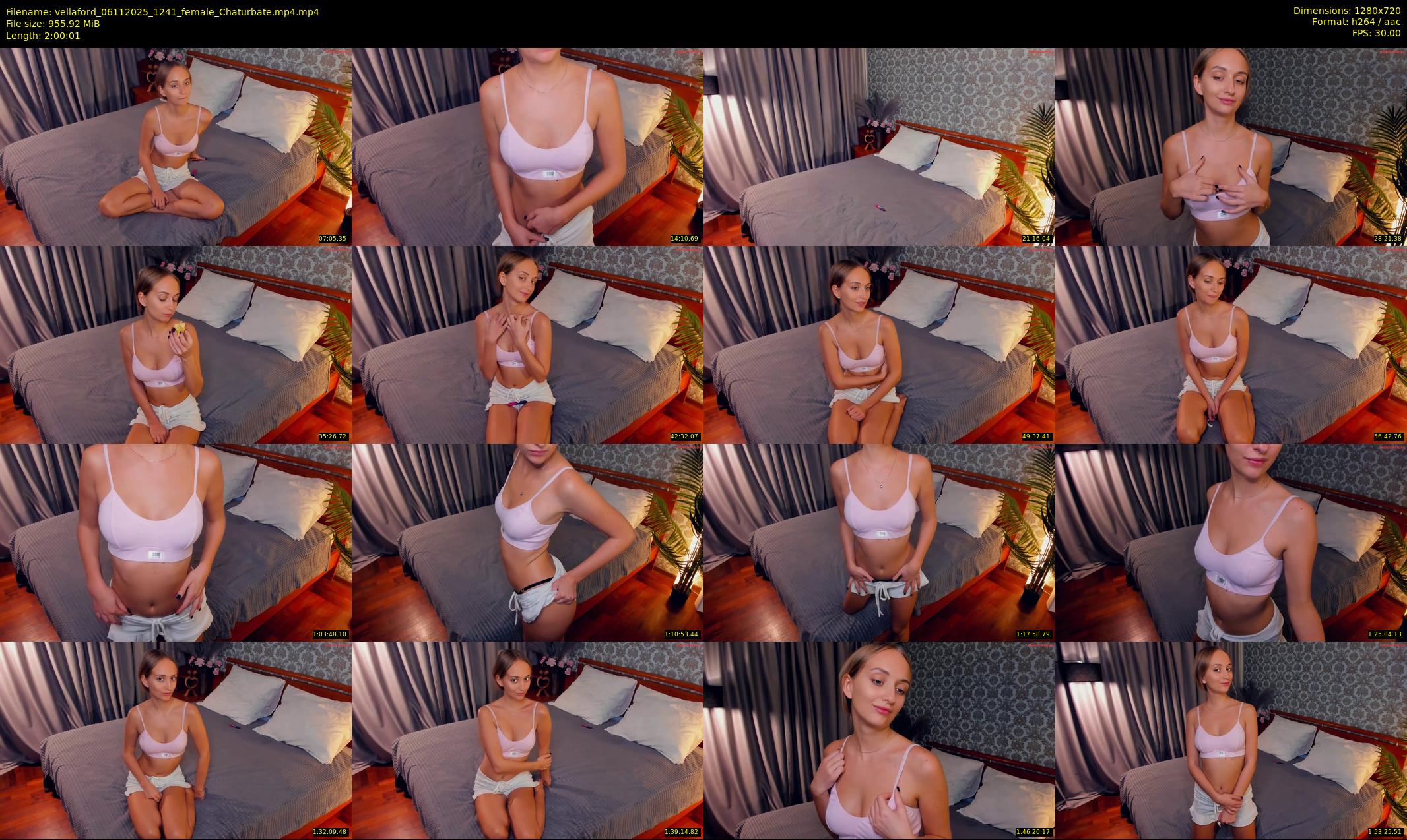 vellaford — 121 minute Chaturbate female cam show recording, 720p, Nov 6, 2025