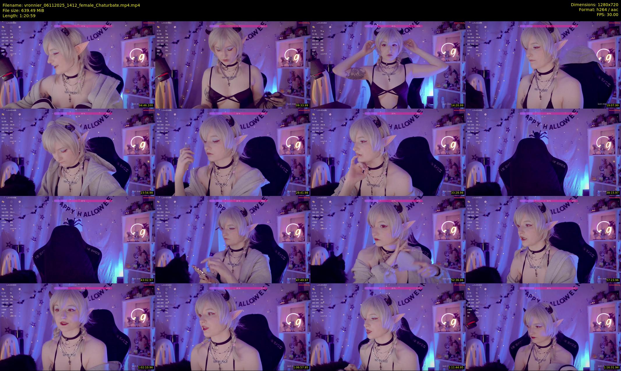 vronnier — 81 minute Chaturbate female cam show recording, 720p, Nov 6, 2025