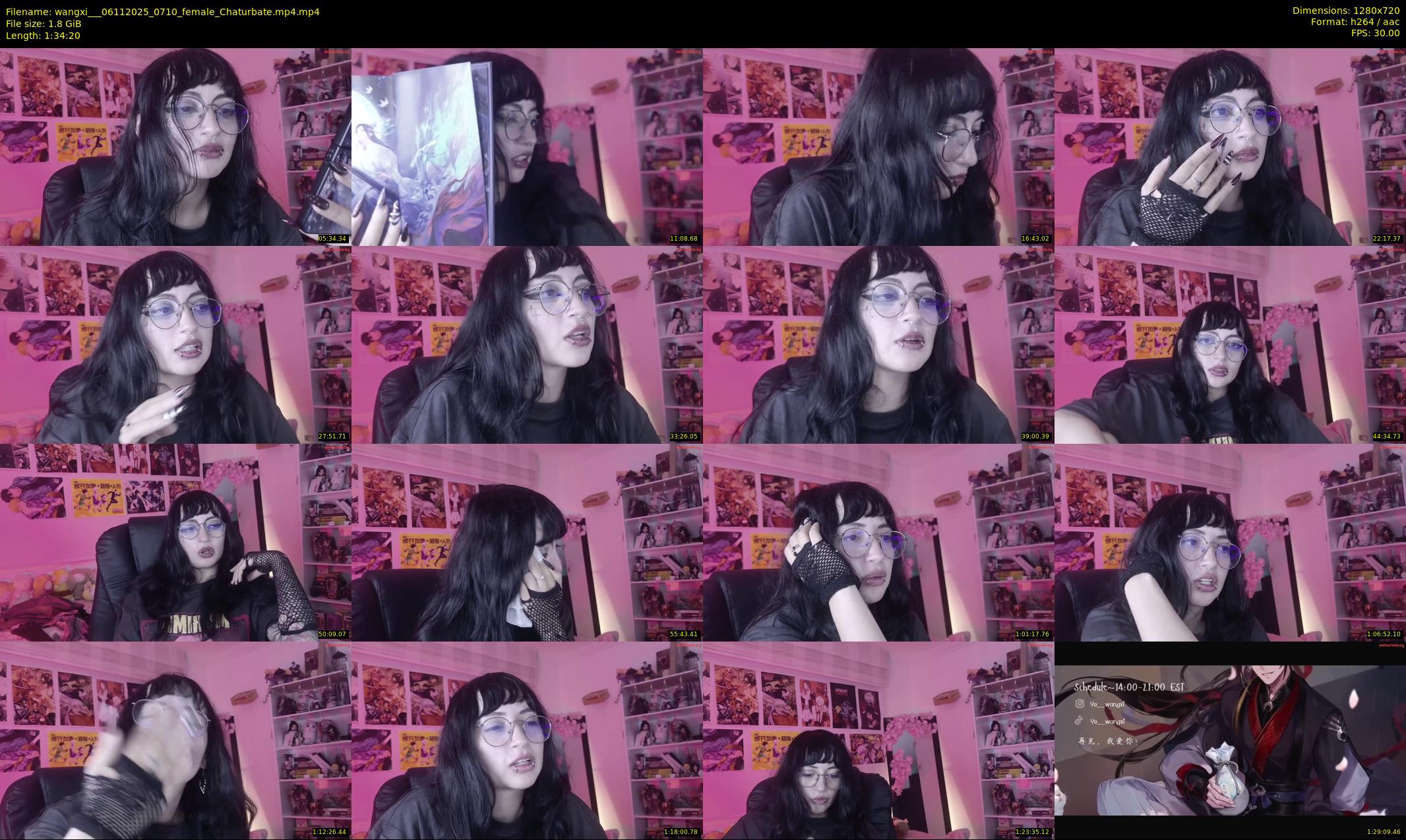 wangxi__ — 95 minute Chaturbate female cam show recording, 720p, Nov 6, 2025