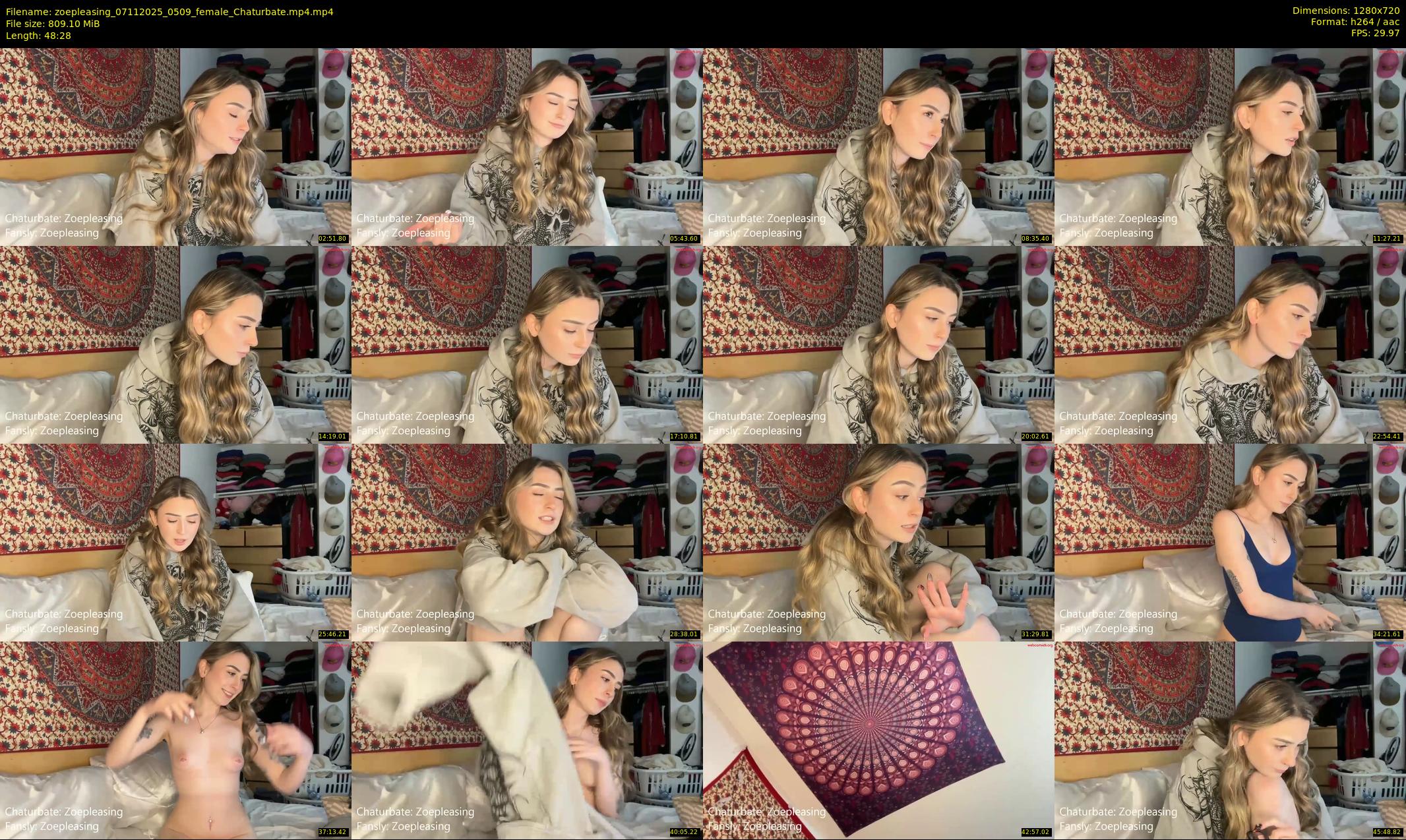 zoepleasing — 49 minute Chaturbate female cam show recording, 720p, Nov 7, 2025
