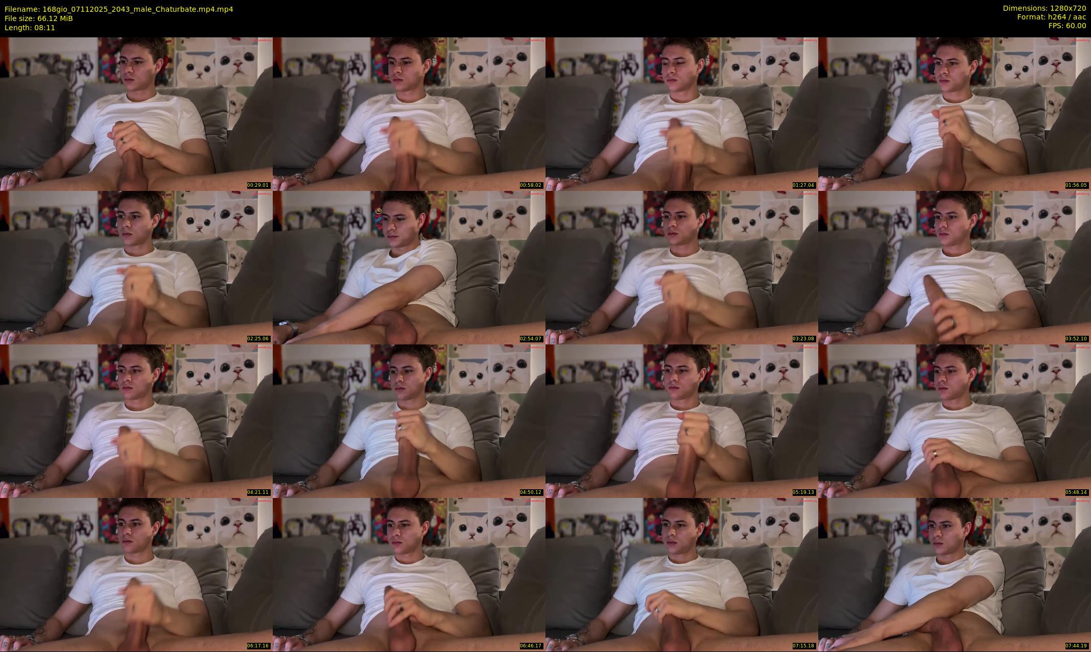 168gio — 9 minute Chaturbate male cam show recording, 720p, Nov 7, 2025