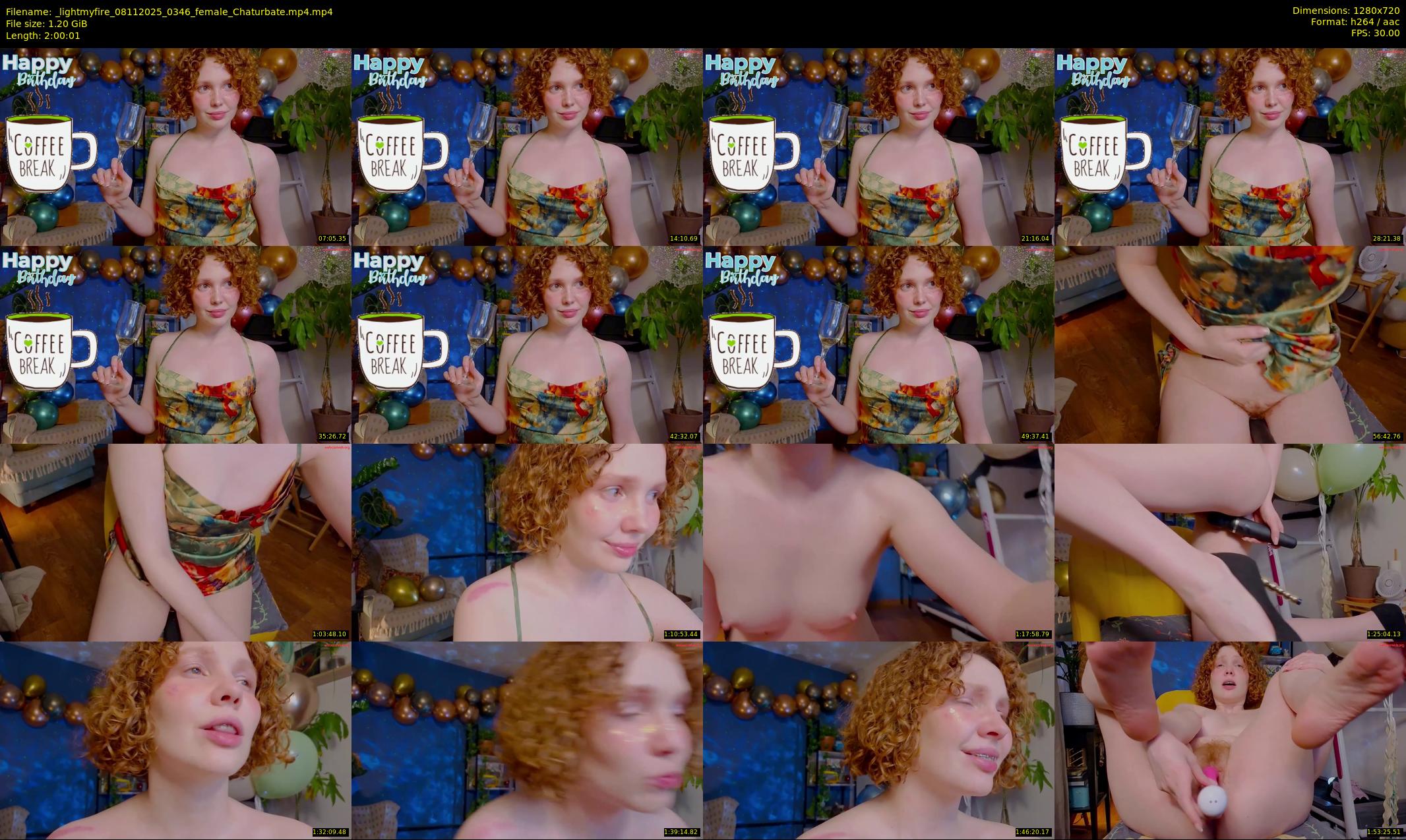_lightmyfire — 121 minute Chaturbate female cam show recording, 720p, Nov 8, 2025