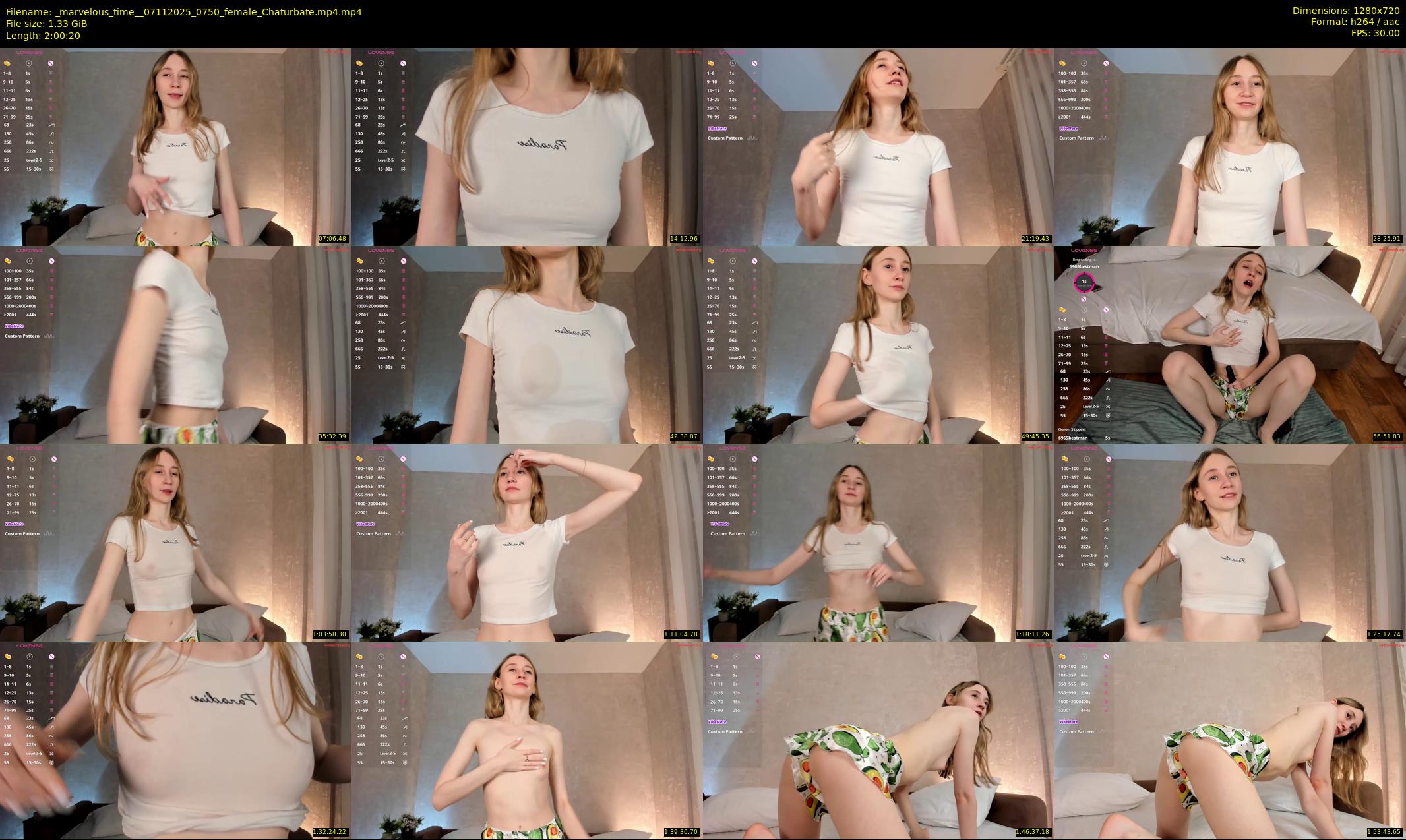 _marvelous_time_ — 121 minute Chaturbate female cam show recording, 720p, Nov 7, 2025