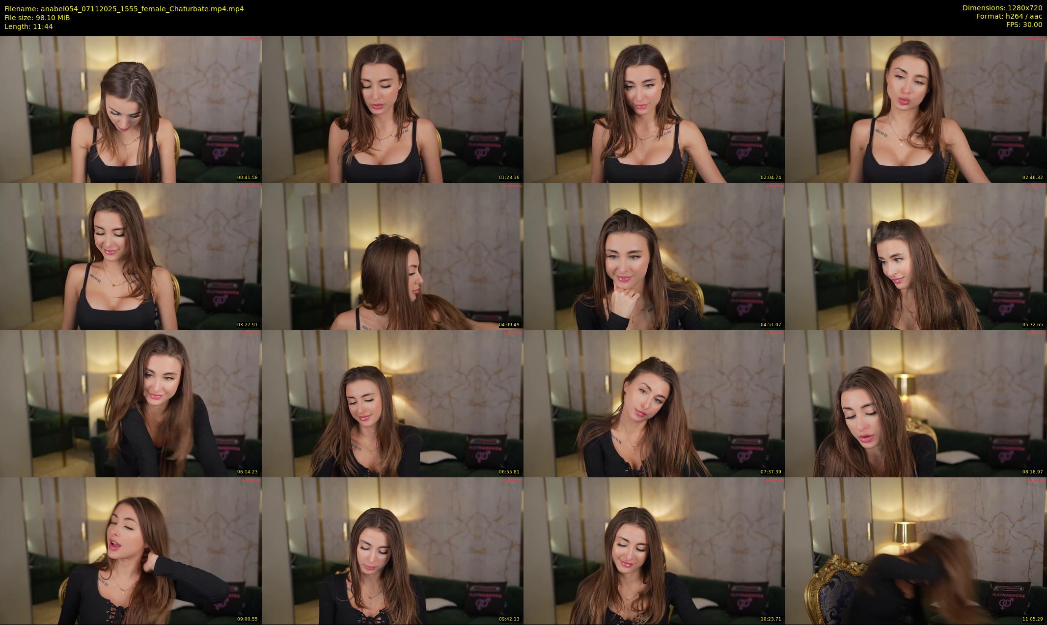 anabel054 — 12 minute Chaturbate female cam show recording, 720p, Nov 7, 2025