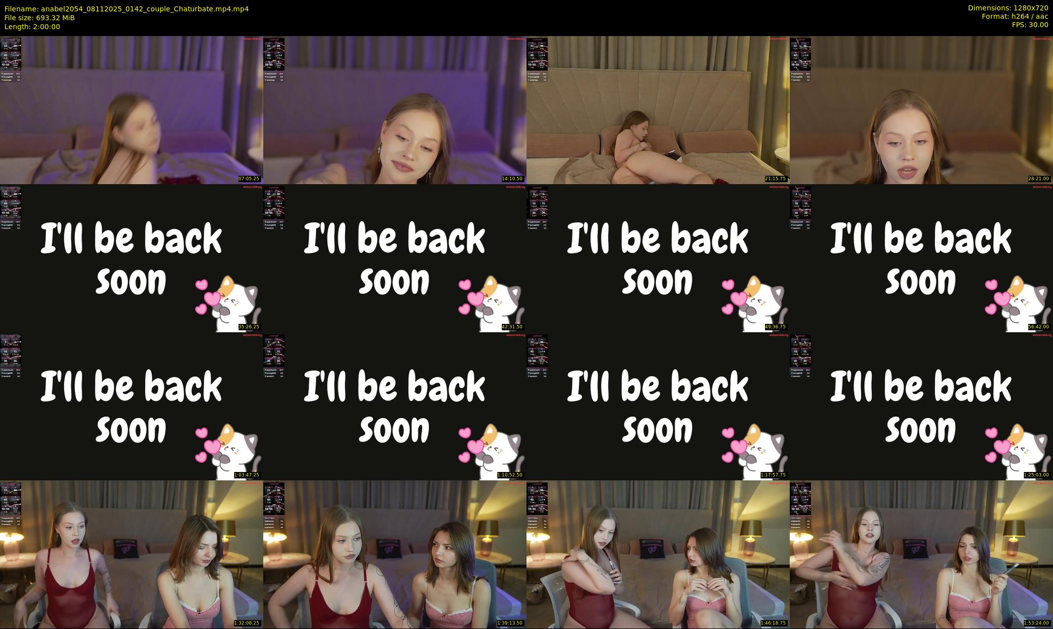anabel2054 — 120 minute Chaturbate female cam show recording, 720p, Nov 8, 2025