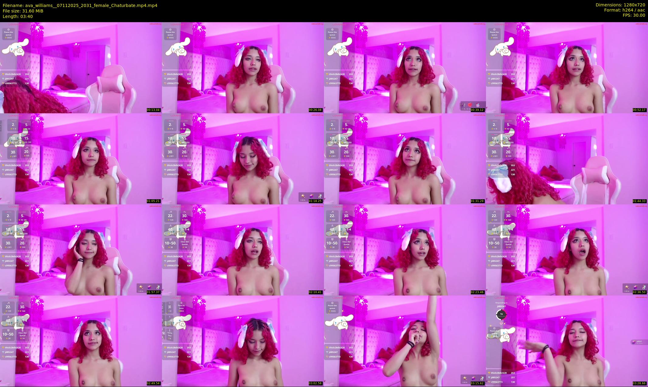 ava_williams_ — 4 minute Chaturbate female cam show recording, 720p, Nov 7, 2025