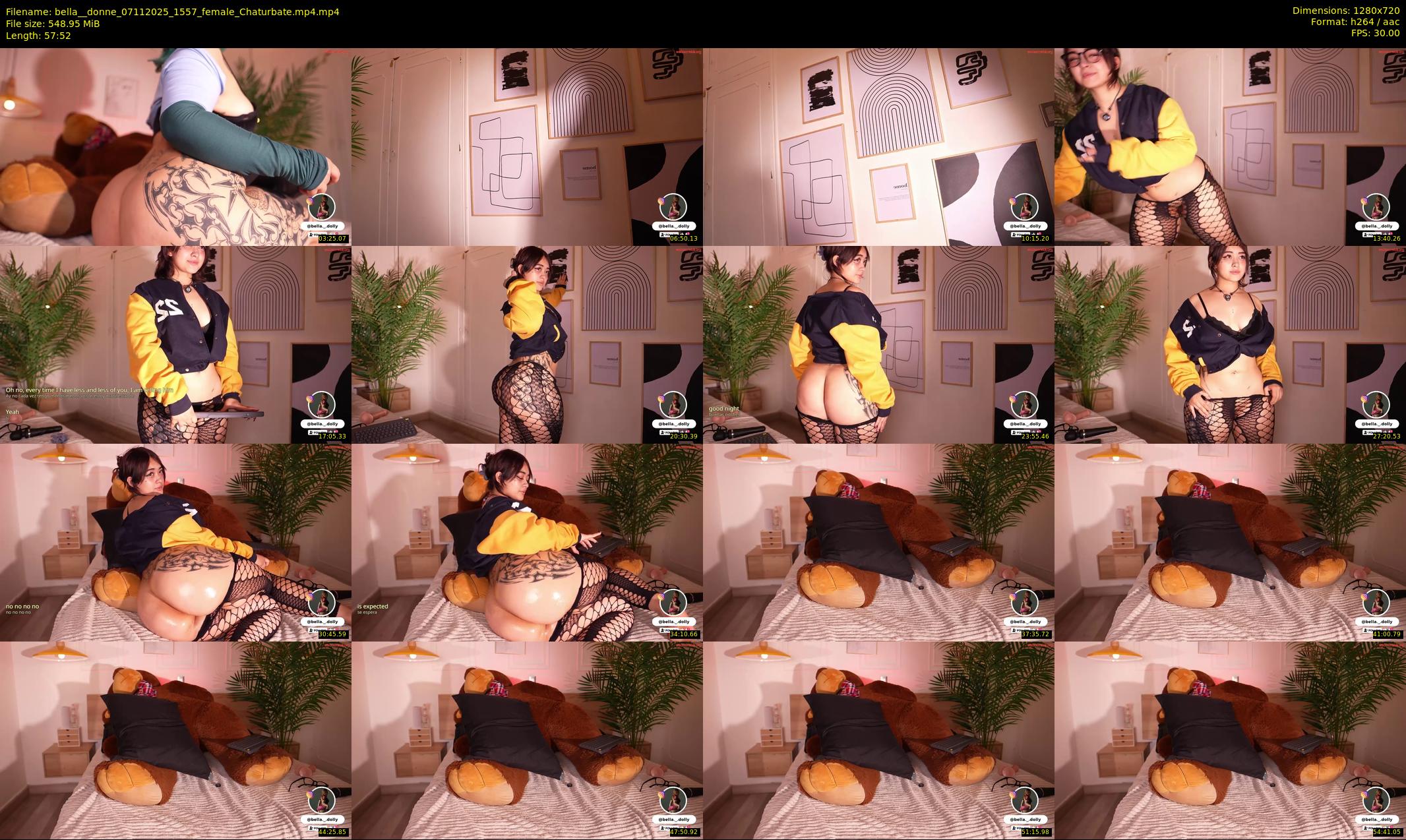 bella__donne — 58 minute Chaturbate female cam show recording, 720p, Nov 7, 2025