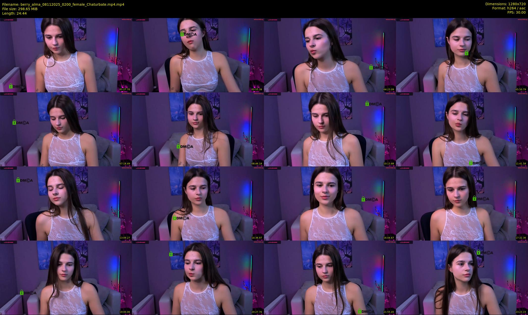 berry_alma — 25 minute Chaturbate female cam show recording, 720p, Nov 8, 2025