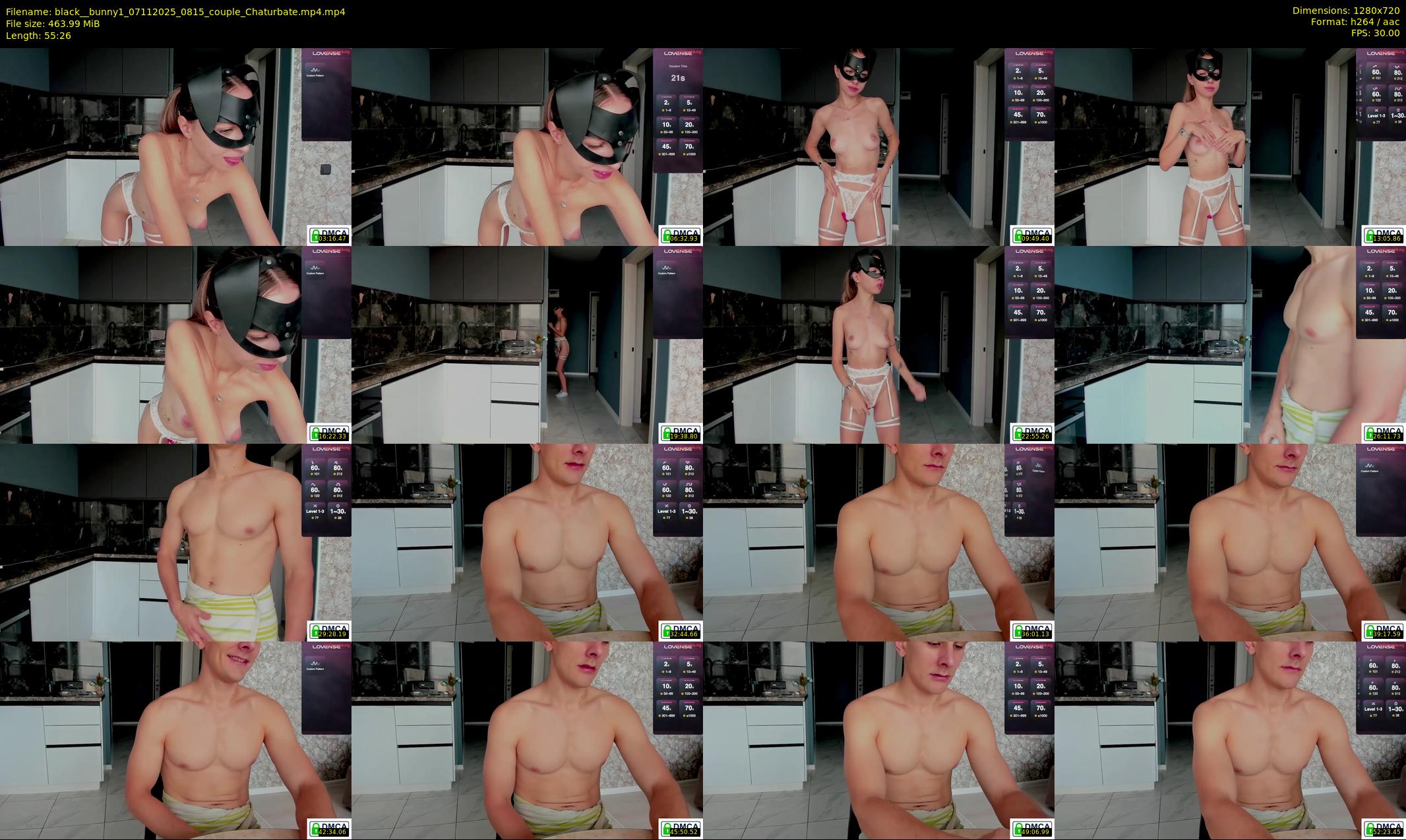 black__bunny1 — 56 minute Chaturbate couple cam show recording, 720p, Nov 7, 2025