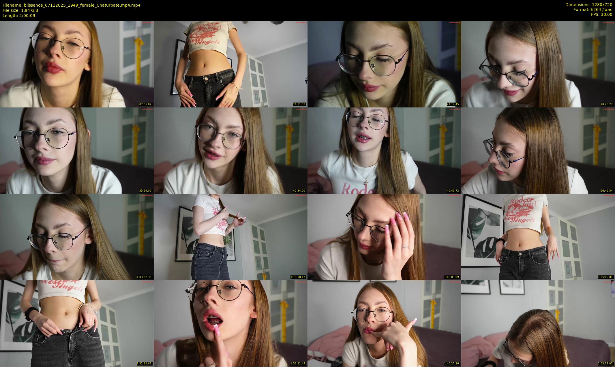 blissence — 121 minute Chaturbate female cam show recording, 720p, Nov 7, 2025