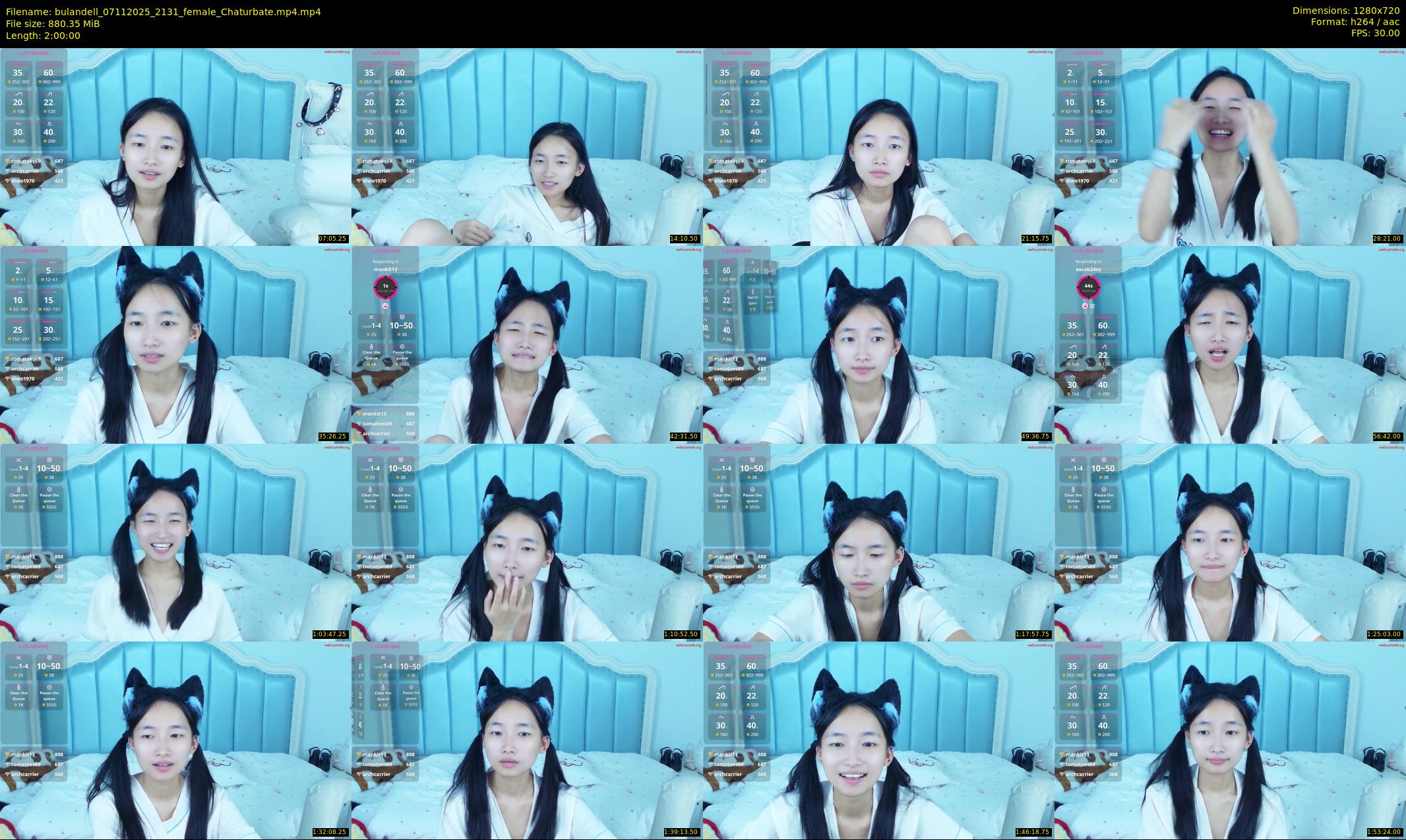 bulandell — 120 minute Chaturbate female cam show recording, 720p, Nov 7, 2025