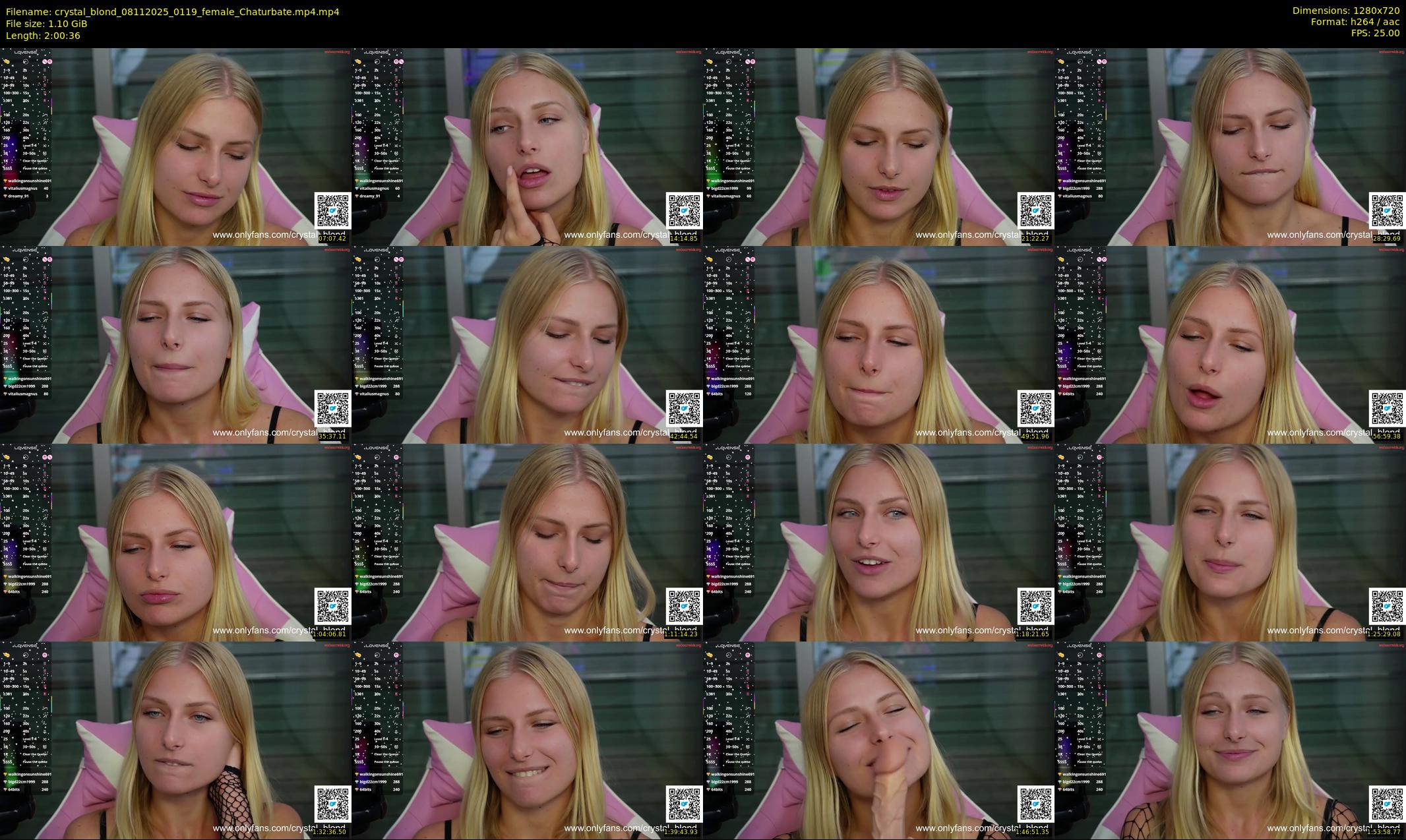 crystal_blond — 121 minute Chaturbate female cam show recording, 720p, Nov 8, 2025