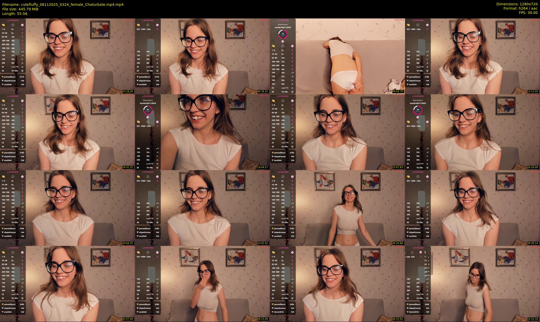 cutefluffy — 56 minute Chaturbate female cam show recording, 720p, Nov 8, 2025