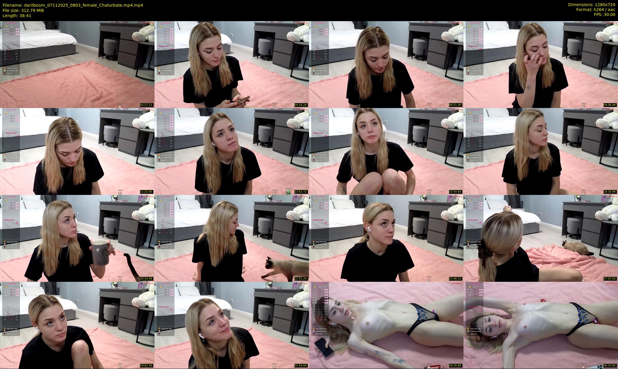 darilboom — 39 minute Chaturbate female cam show recording, 720p, Nov 7, 2025