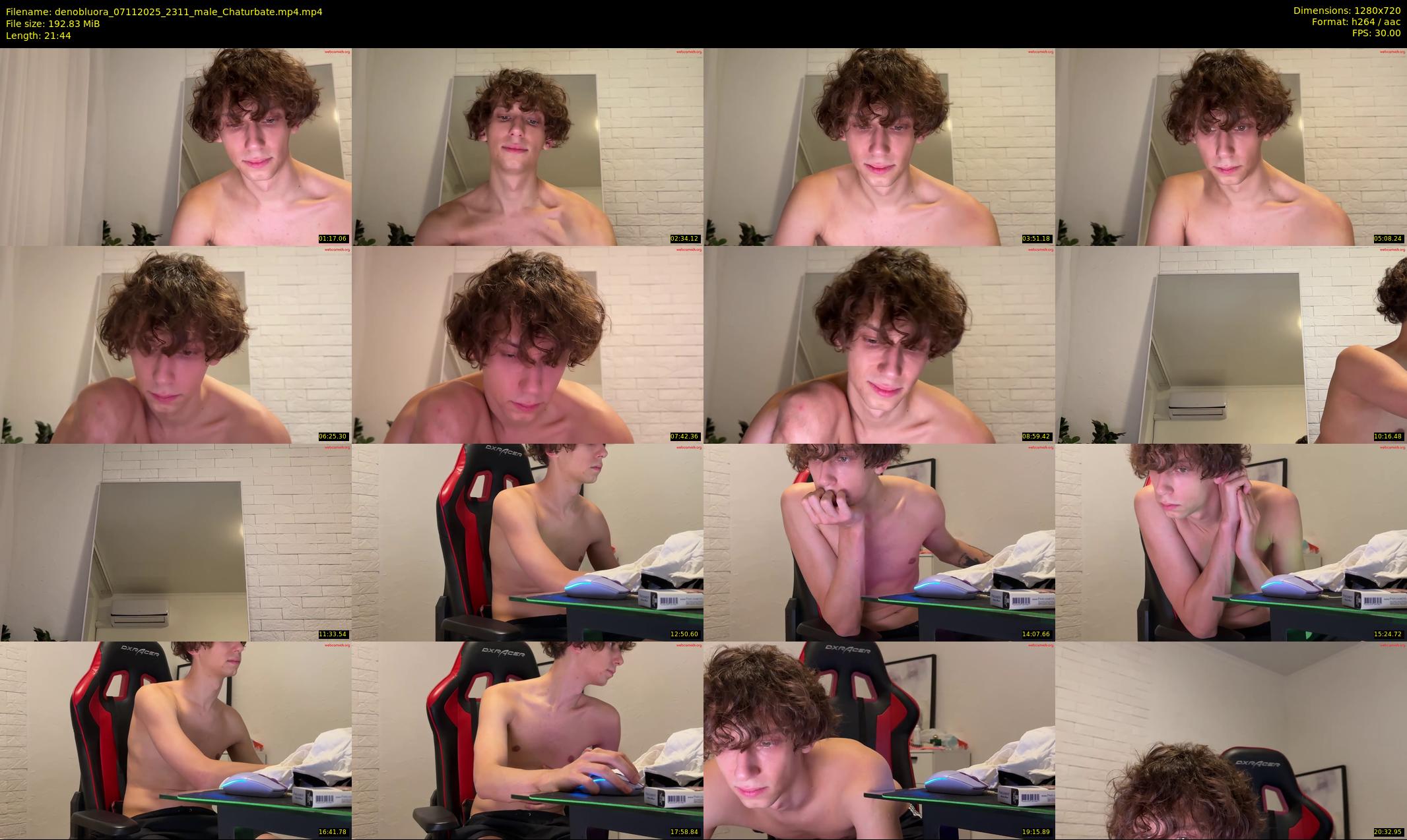 denobluora — 22 minute Chaturbate male cam show recording, 720p, Nov 7, 2025