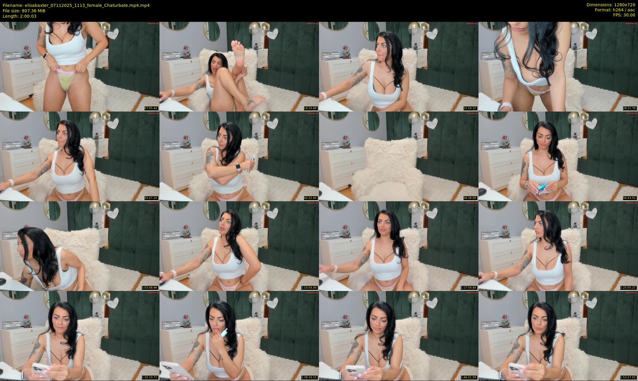 elisabaxter — 121 minute Chaturbate female cam show recording, 720p, Nov 7, 2025