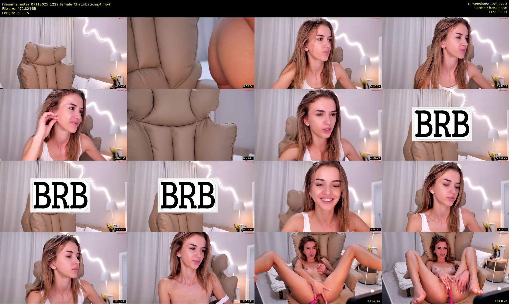 entya — 84 minute Chaturbate female cam show recording, 720p, Nov 7, 2025