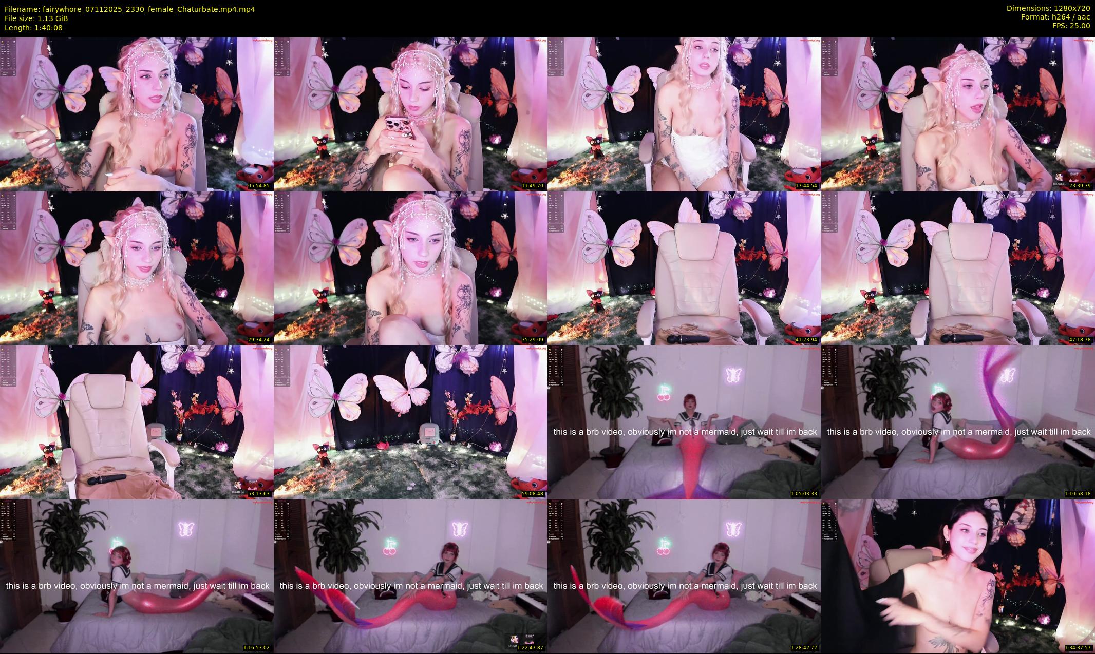 fairywhore — 101 minute Chaturbate female cam show recording, 720p, Nov 7, 2025