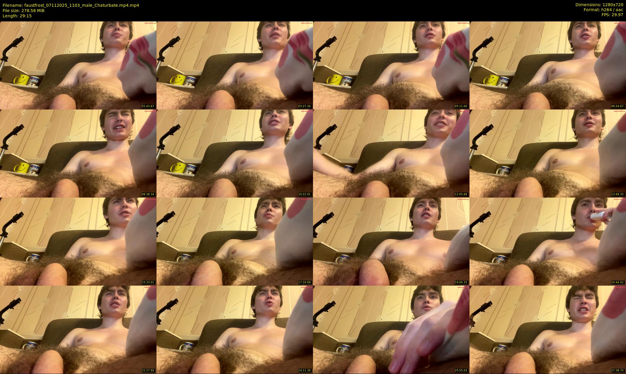 faustfrost — 30 minute Chaturbate male cam show recording, 720p, Nov 7, 2025
