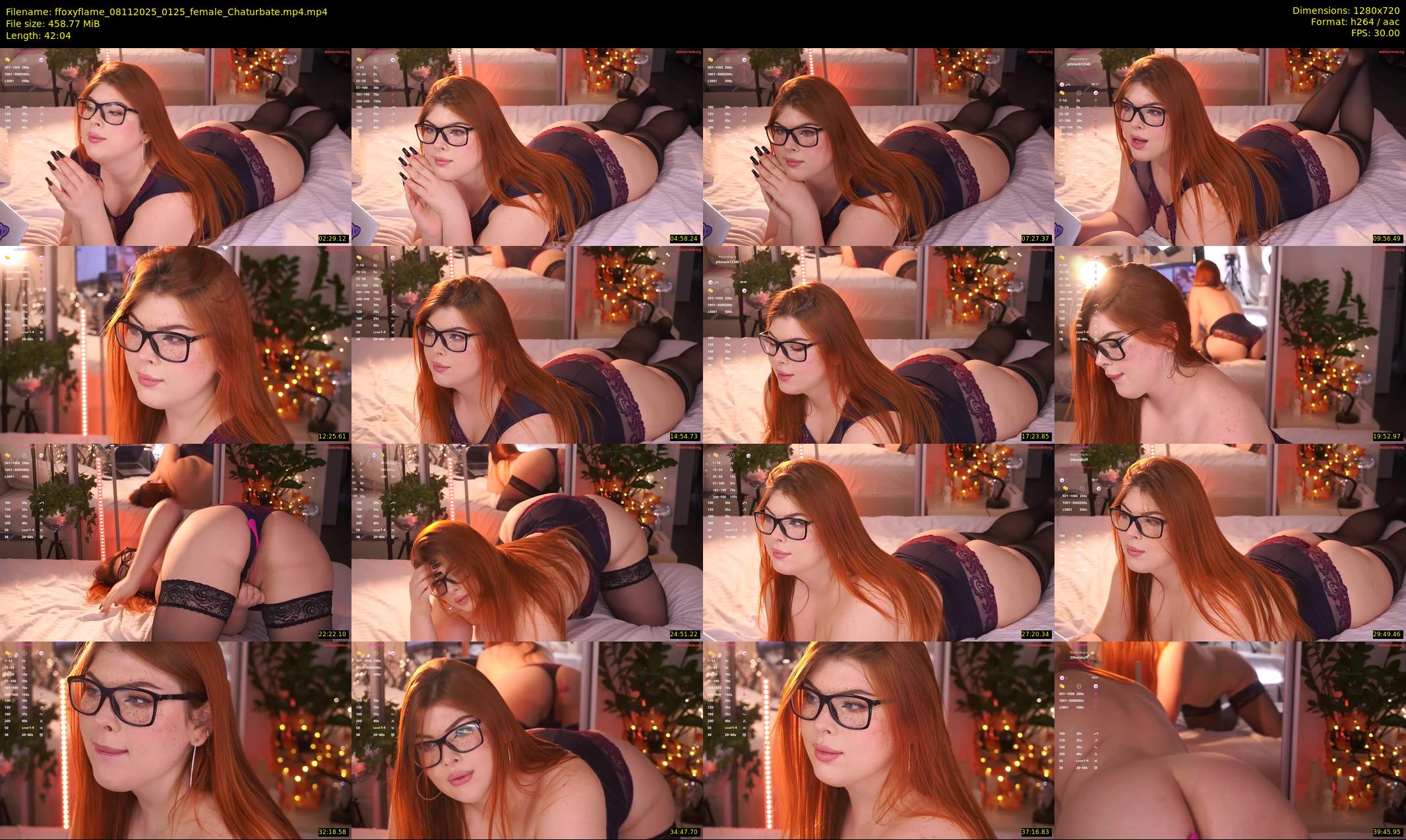 ffoxyflame — 43 minute Chaturbate female cam show recording, 720p, Nov 8, 2025