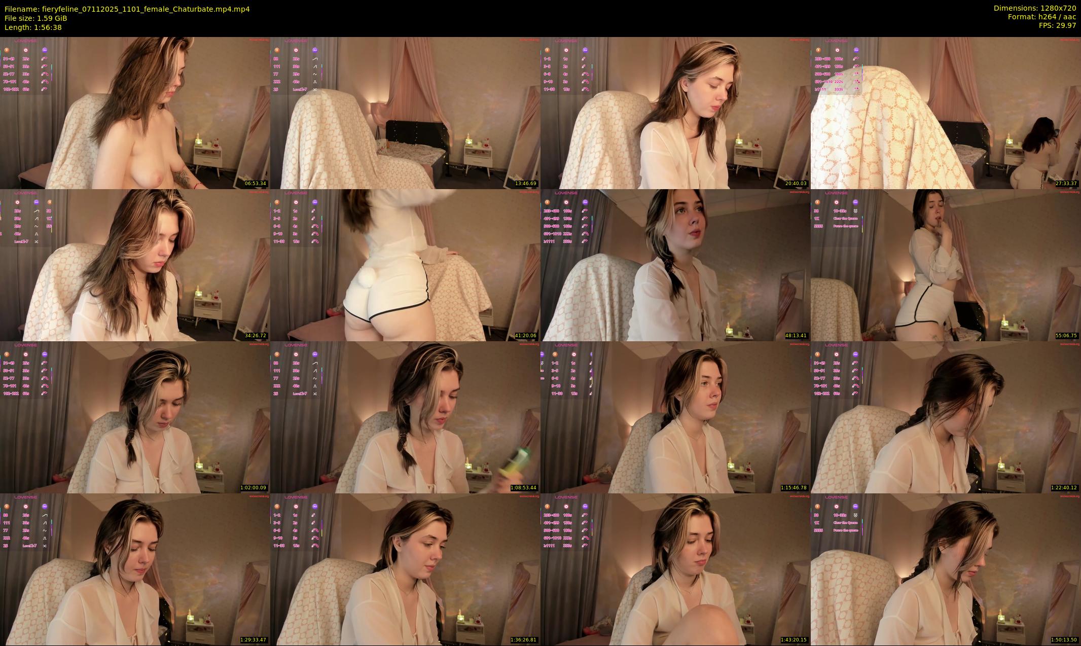 fieryfeline — 117 minute Chaturbate female cam show recording, 720p, Nov 7, 2025