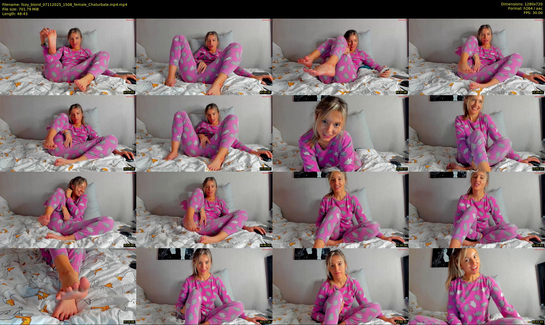 foxy_blond — 49 minute Chaturbate female cam show recording, 720p, Nov 7, 2025