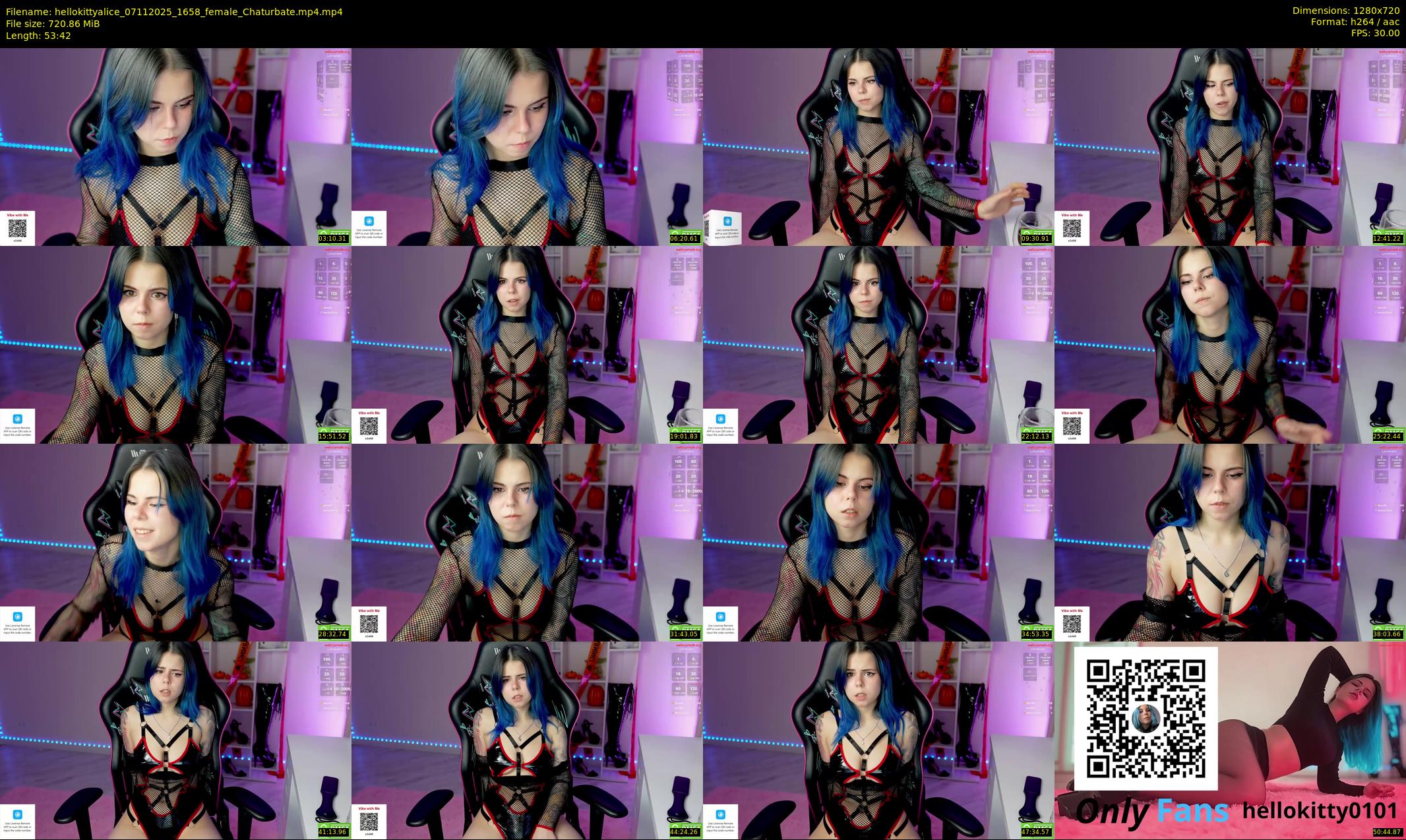 hellokittyalice — 54 minute Chaturbate female cam show recording, 720p, Nov 7, 2025