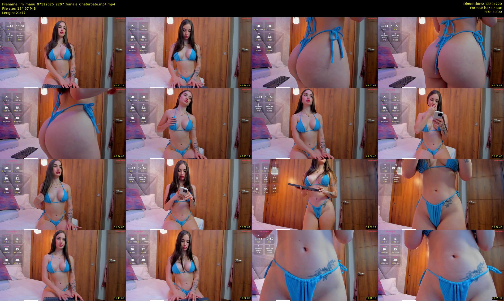 im_manu — 22 minute Chaturbate female cam show recording, 720p, Nov 7, 2025