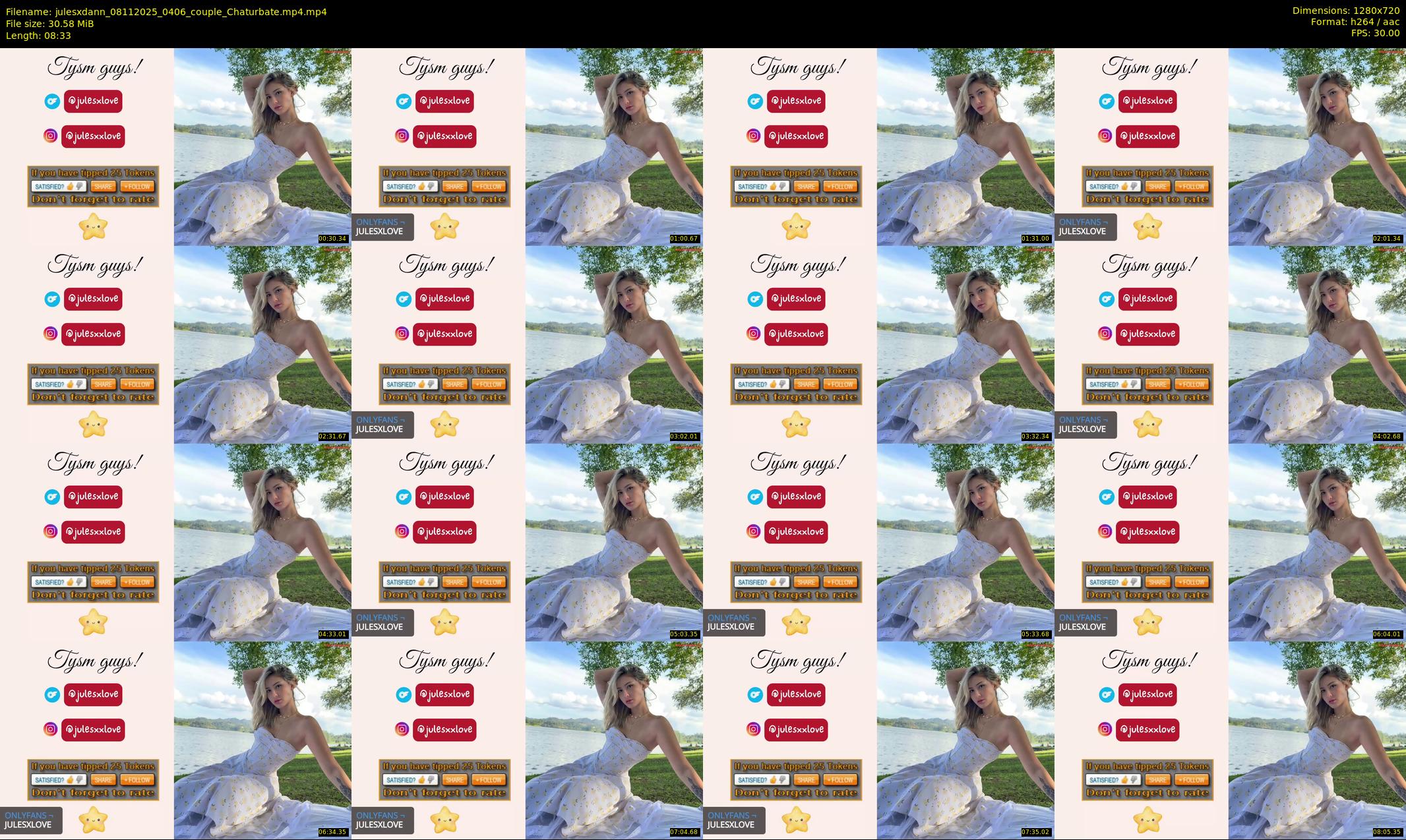 julesxdann — 9 minute Chaturbate couple cam show recording, 720p, Nov 8, 2025