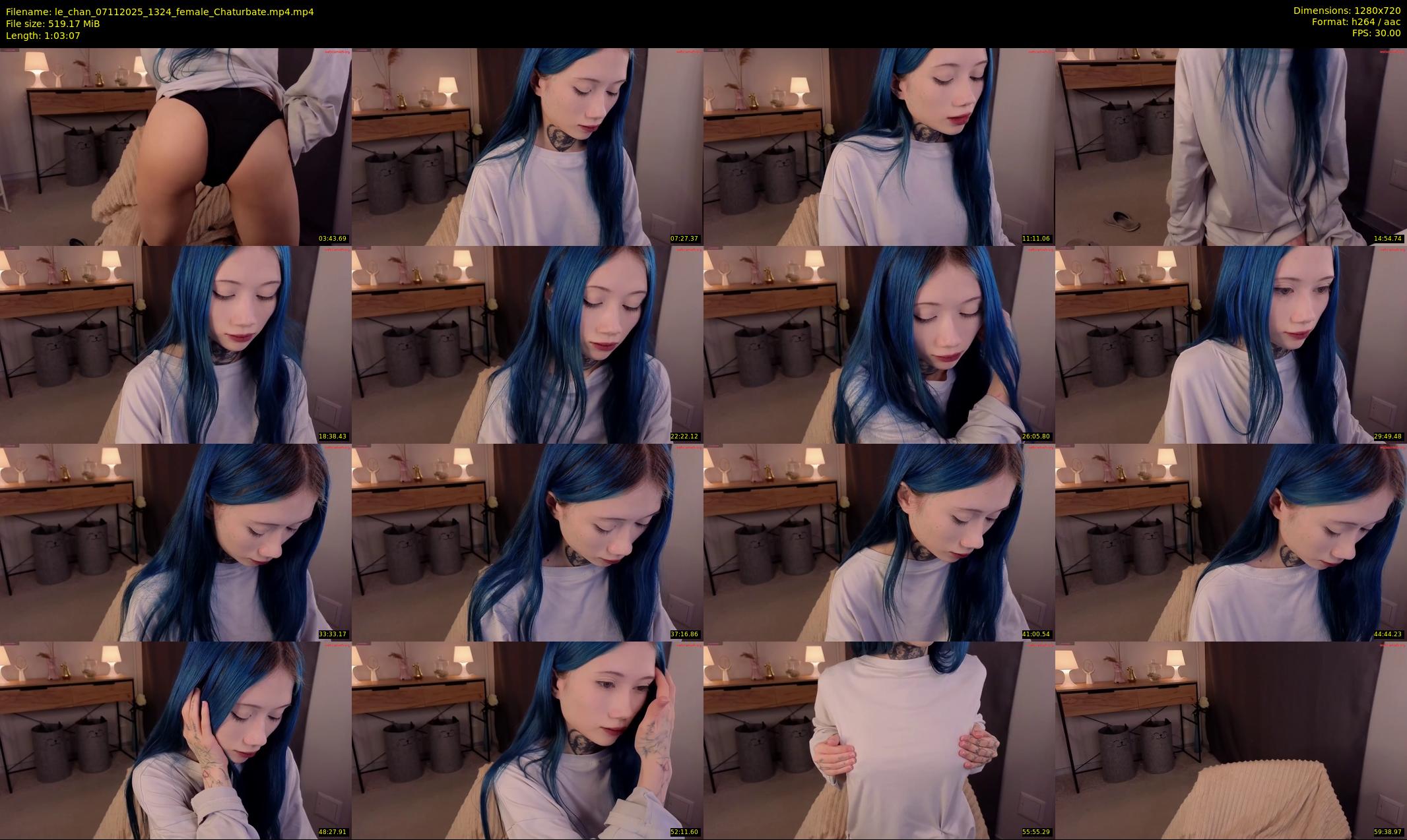 le_chan — 64 minute Chaturbate female cam show recording, 720p, Nov 7, 2025
