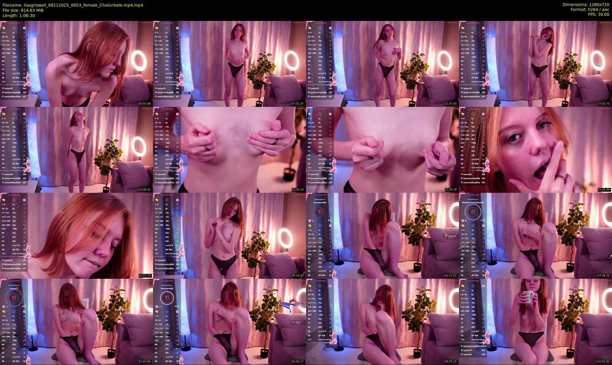 lisagriswell — 67 minute Chaturbate female cam show recording, 720p, Nov 8, 2025