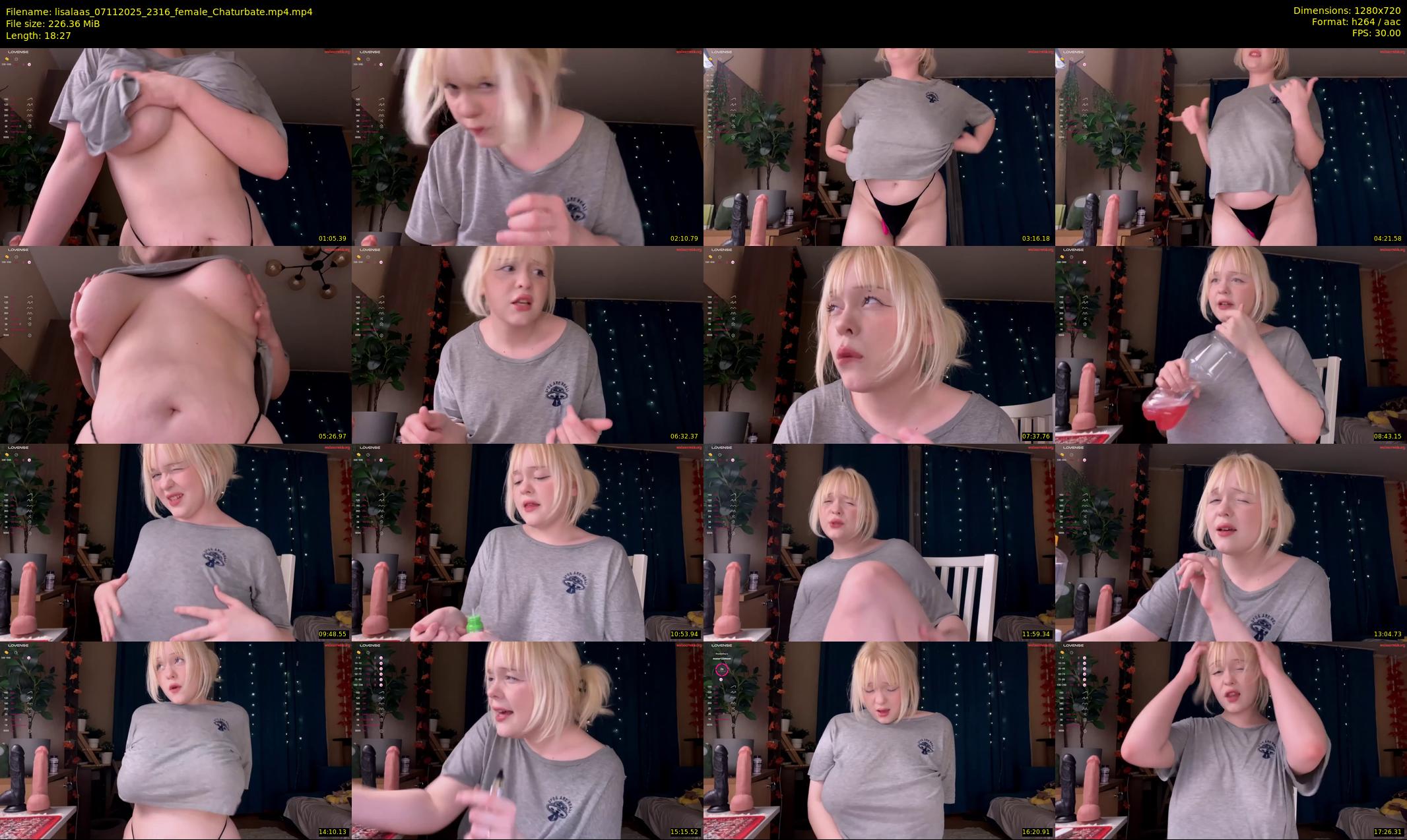 lisalaas — 19 minute Chaturbate female cam show recording, 720p, Nov 7, 2025