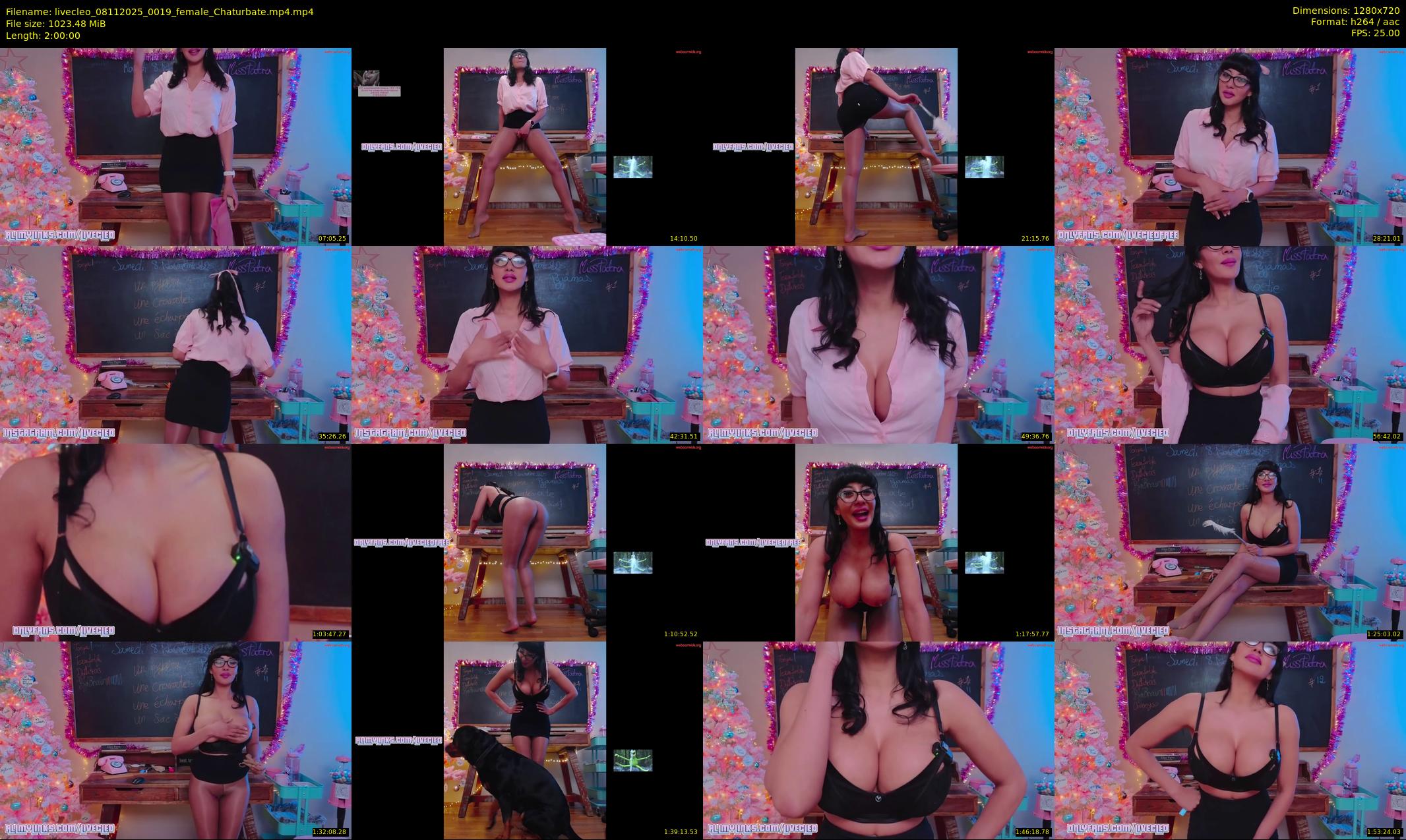 livecleo — 120 minute Chaturbate female cam show recording, 720p, Nov 8, 2025