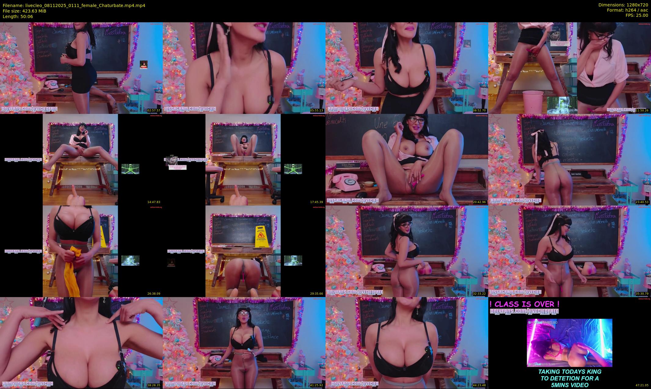 livecleo — 51 minute Chaturbate female cam show recording, 720p, Nov 8, 2025