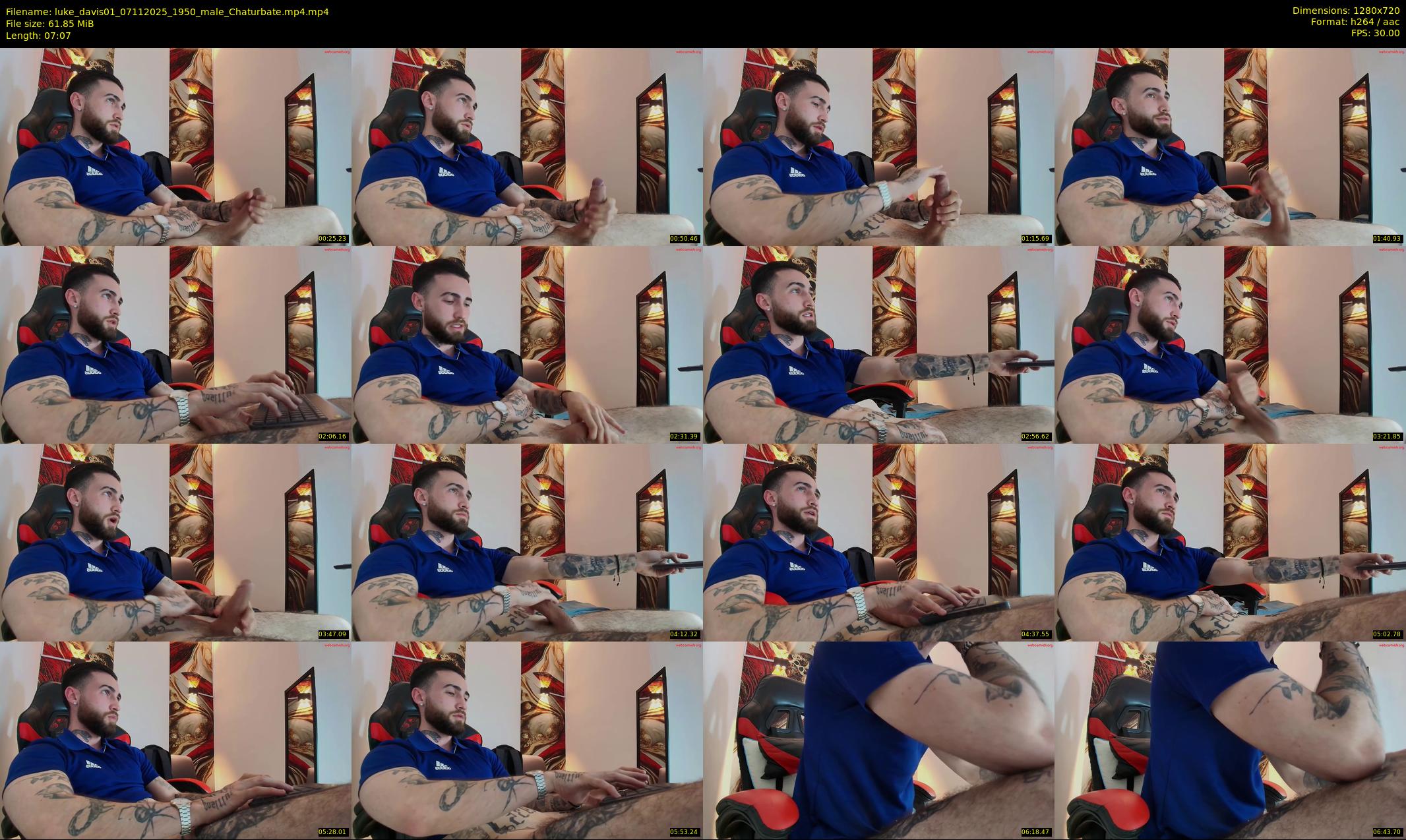 luke_davis01 — 8 minute Chaturbate male cam show recording, 720p, Nov 7, 2025