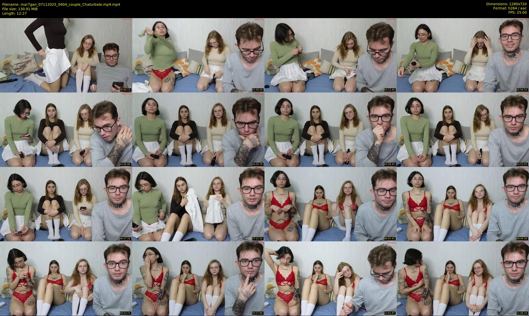 mar7gan — 13 minute Chaturbate couple cam show recording, 720p, Nov 7, 2025