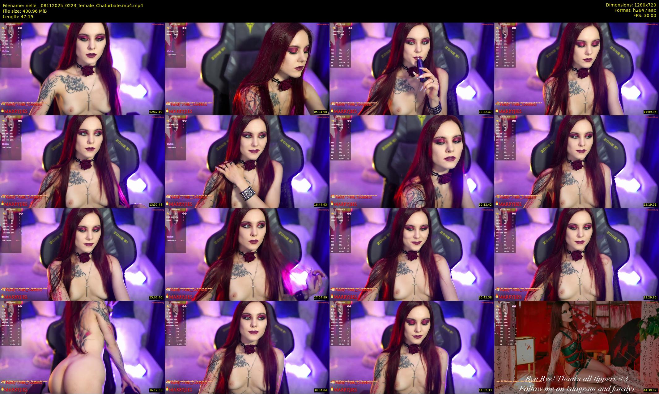 nelle_ — 48 minute Chaturbate female cam show recording, 720p, Nov 8, 2025
