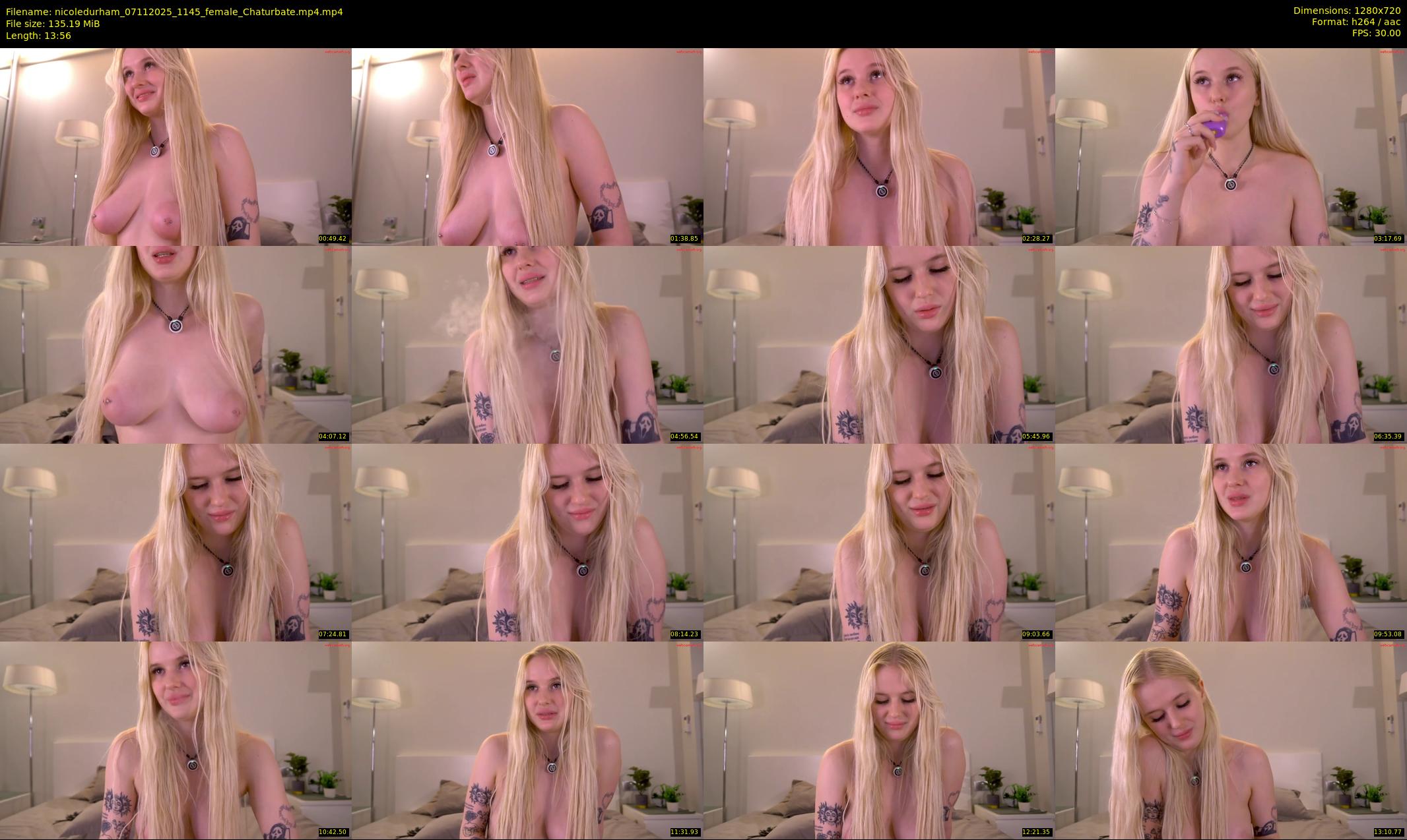 nicoledurham — 14 minute Chaturbate female cam show recording, 720p, Nov 7, 2025