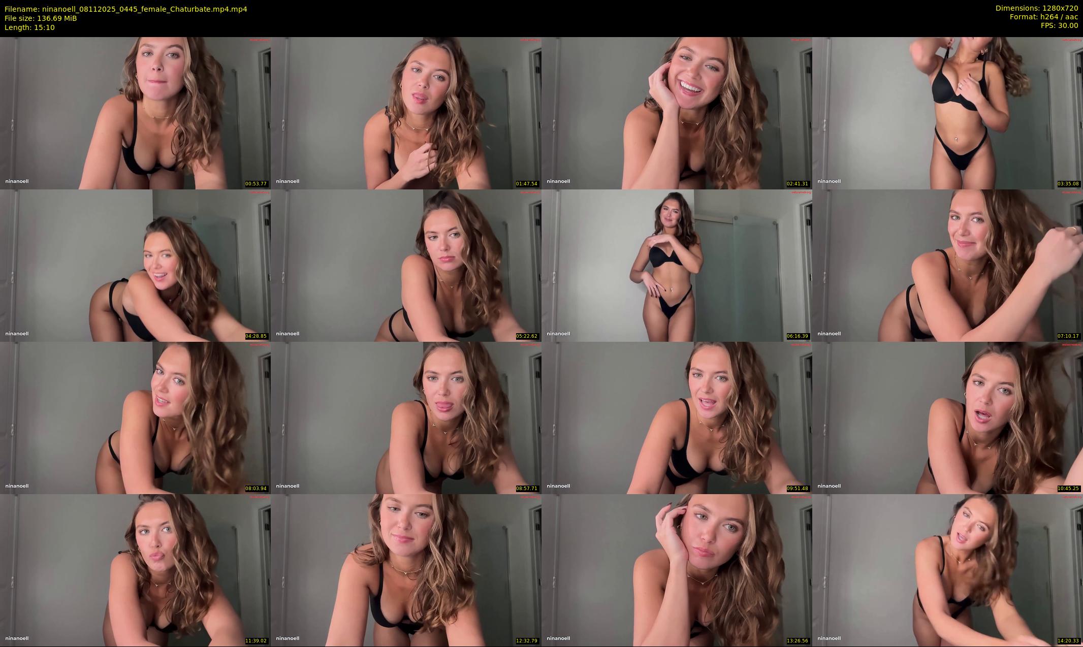 ninanoell — 16 minute Chaturbate female cam show recording, 720p, Nov 8, 2025