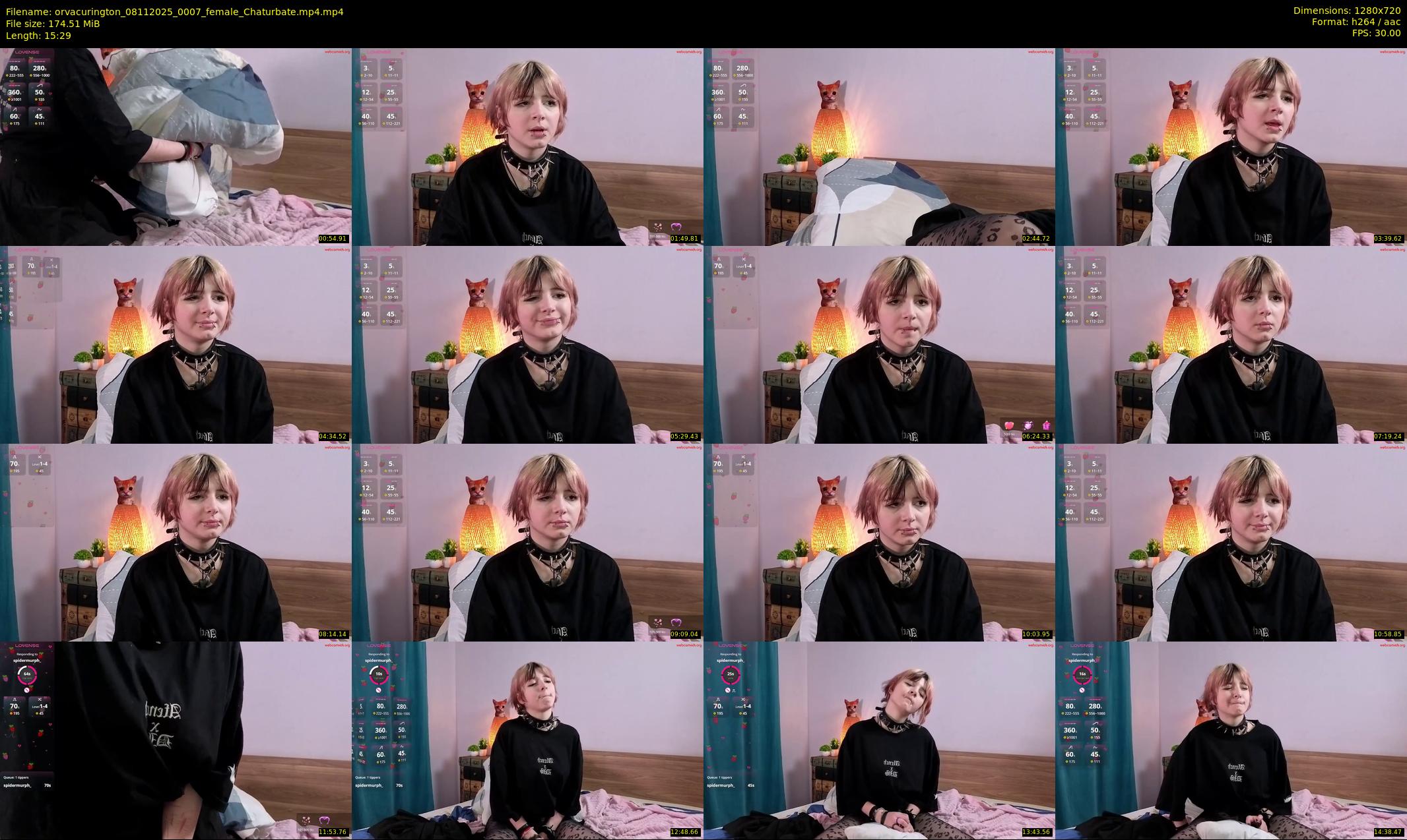 orvacurington — 16 minute Chaturbate female cam show recording, 720p, Nov 8, 2025