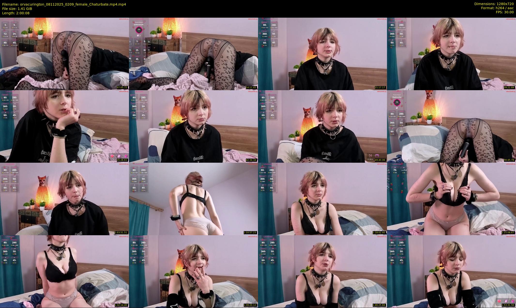 orvacurington — 121 minute Chaturbate female cam show recording, 720p, Nov 8, 2025