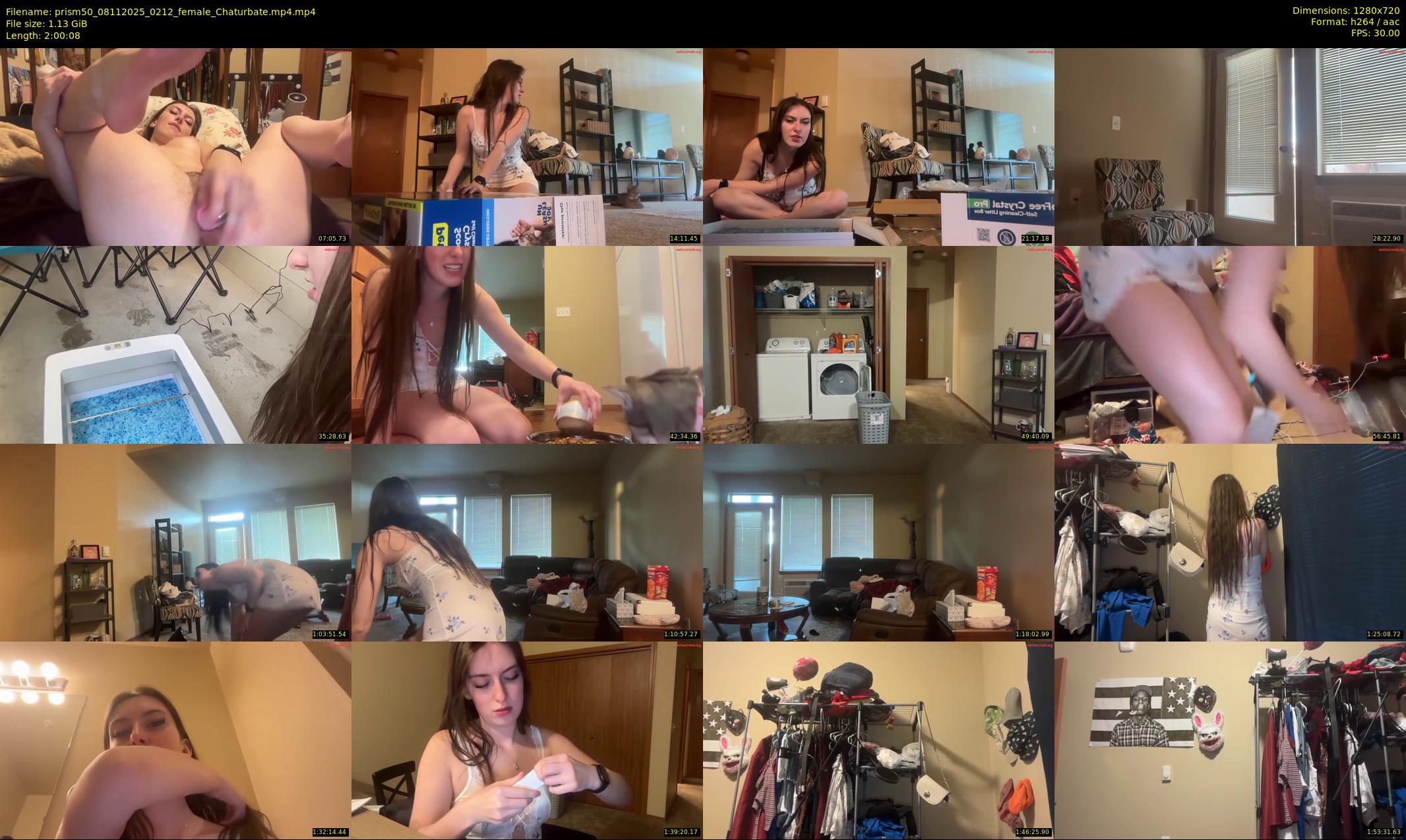 prism50 — 121 minute Chaturbate female cam show recording, 720p, Nov 8, 2025
