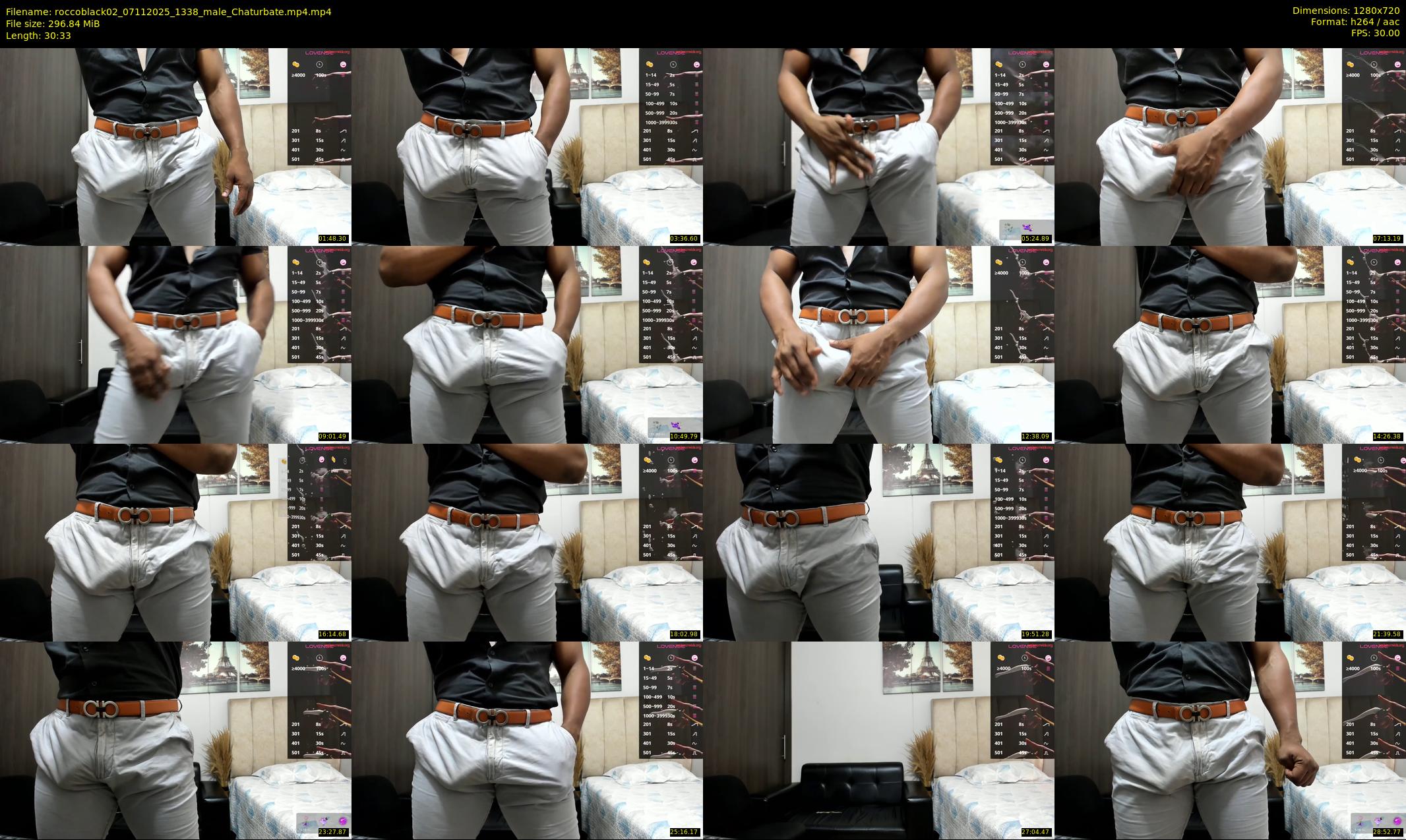 roccoblack02 — 31 minute Chaturbate male cam show recording, 720p, Nov 7, 2025