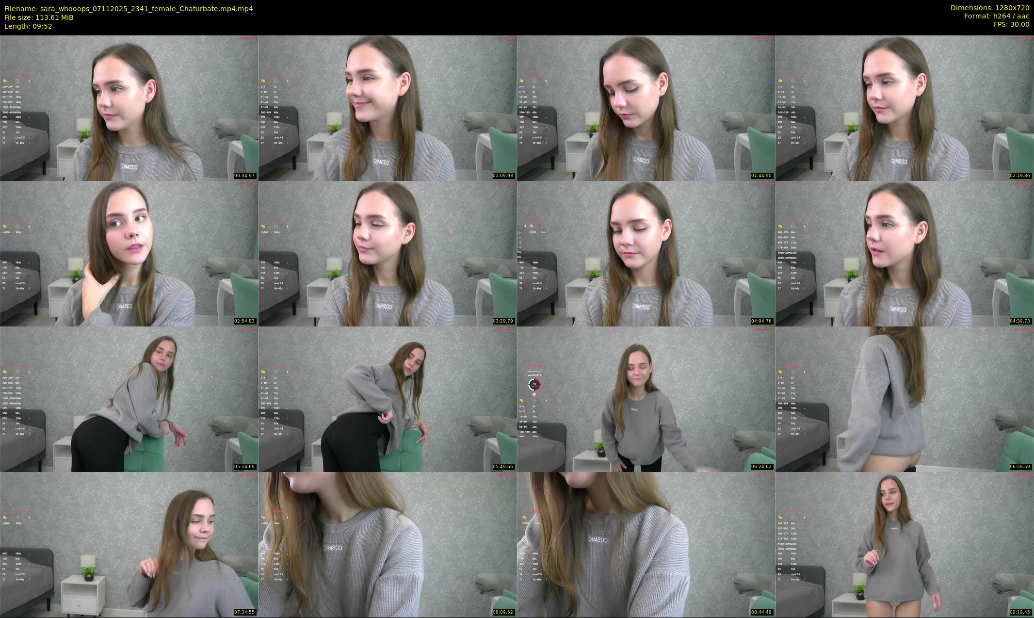 sara_whooops — 10 minute Chaturbate female cam show recording, 720p, Nov 7, 2025