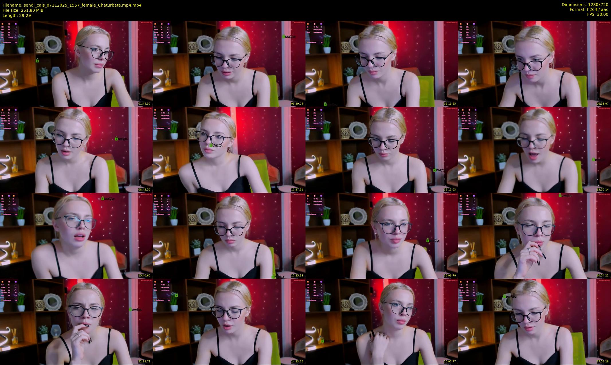sendi_cais — 30 minute Chaturbate female cam show recording, 720p, Nov 7, 2025