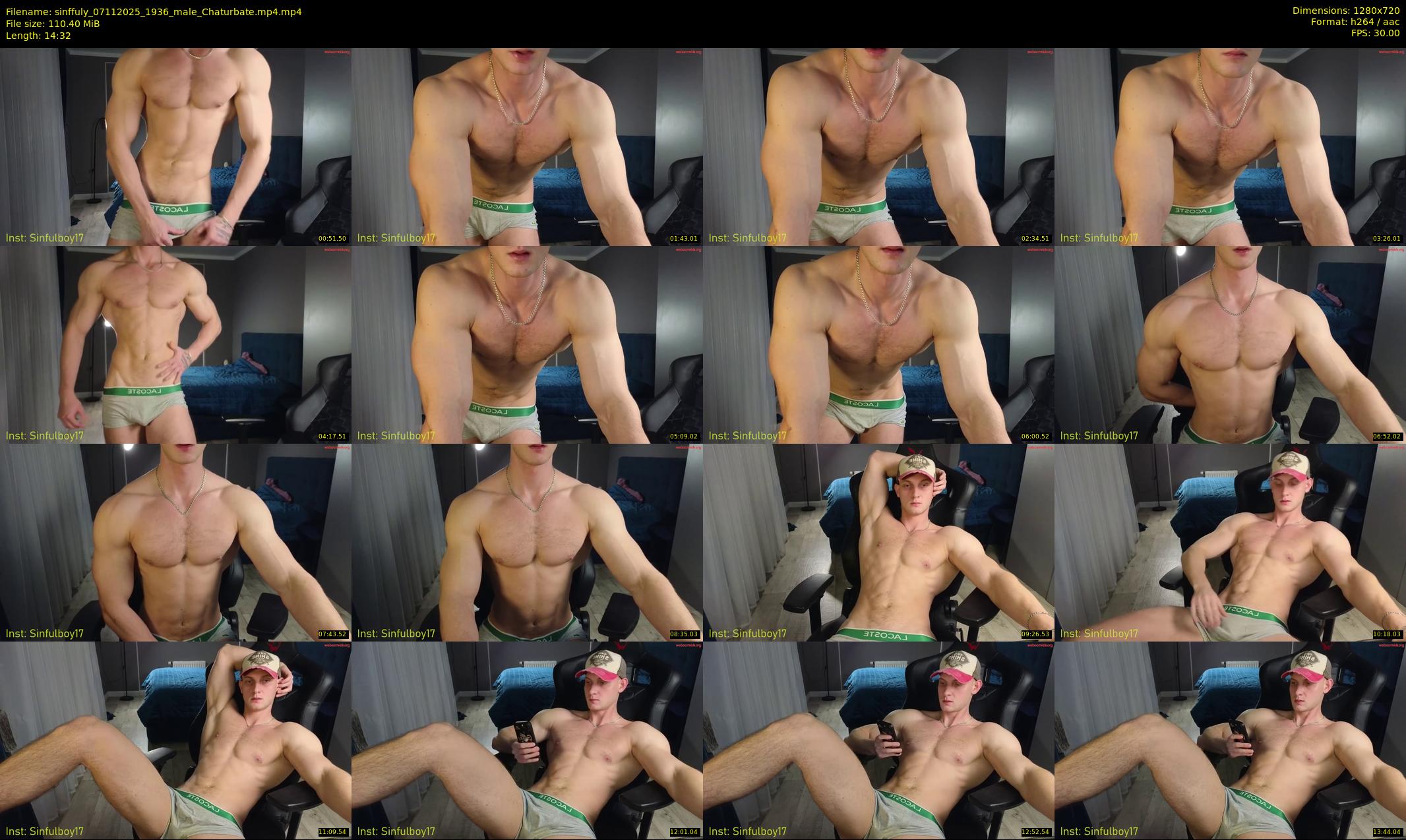 sinffuly — 15 minute Chaturbate male cam show recording, 720p, Nov 7, 2025