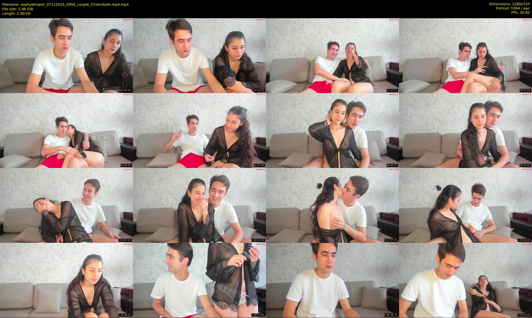 sophywhisper — 120 minute Chaturbate couple cam show recording, 720p, Nov 7, 2025