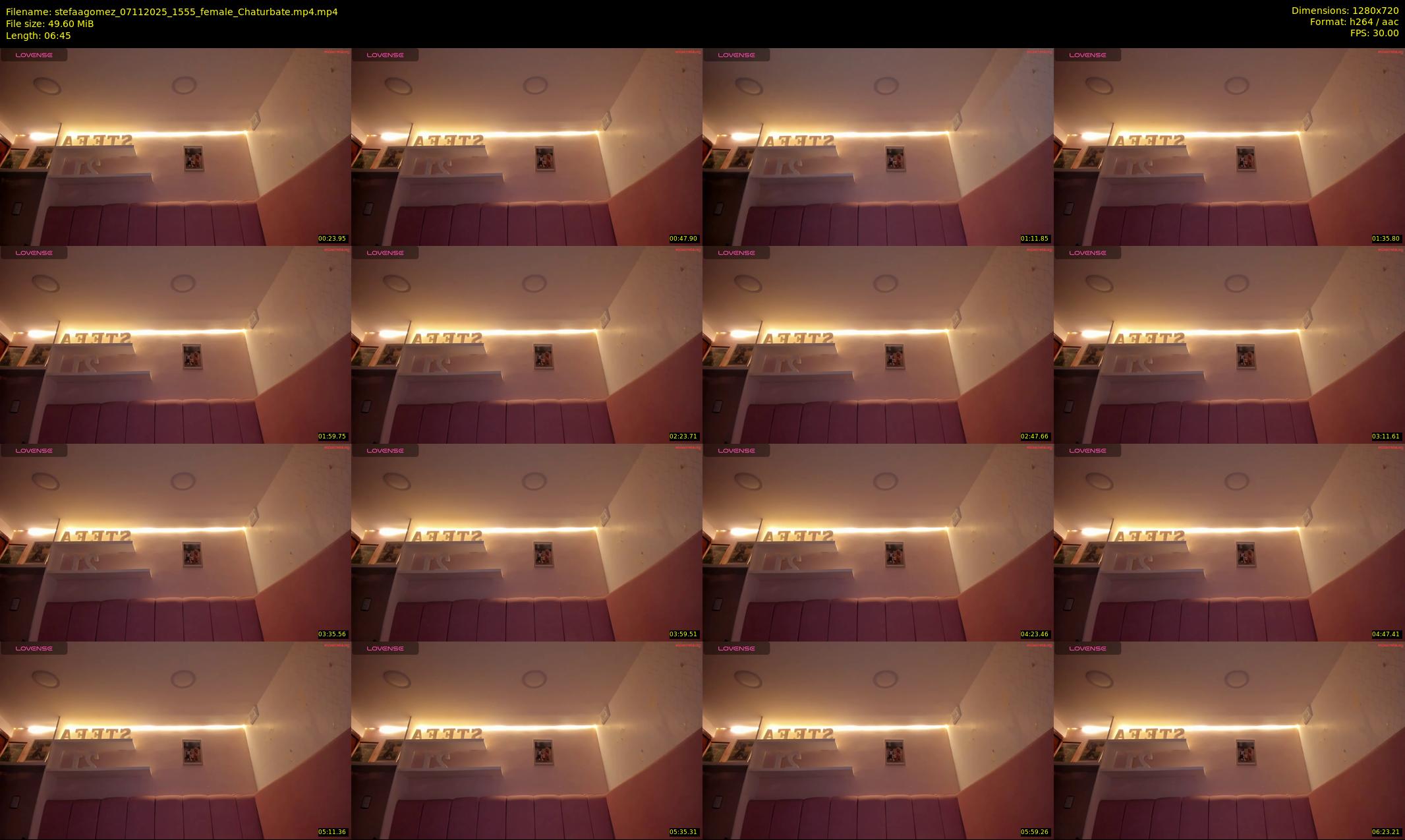 stefaagomez — 7 minute Chaturbate female cam show recording, 720p, Nov 7, 2025