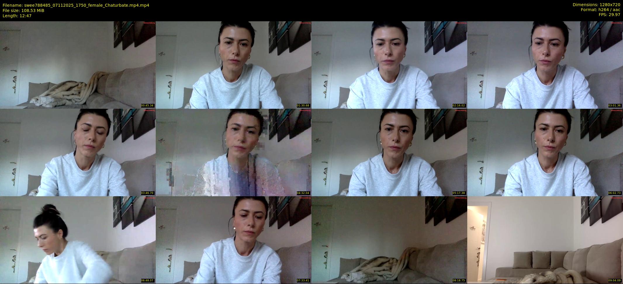 swee788485 — 13 minute Chaturbate female cam show recording, 720p, Nov 7, 2025